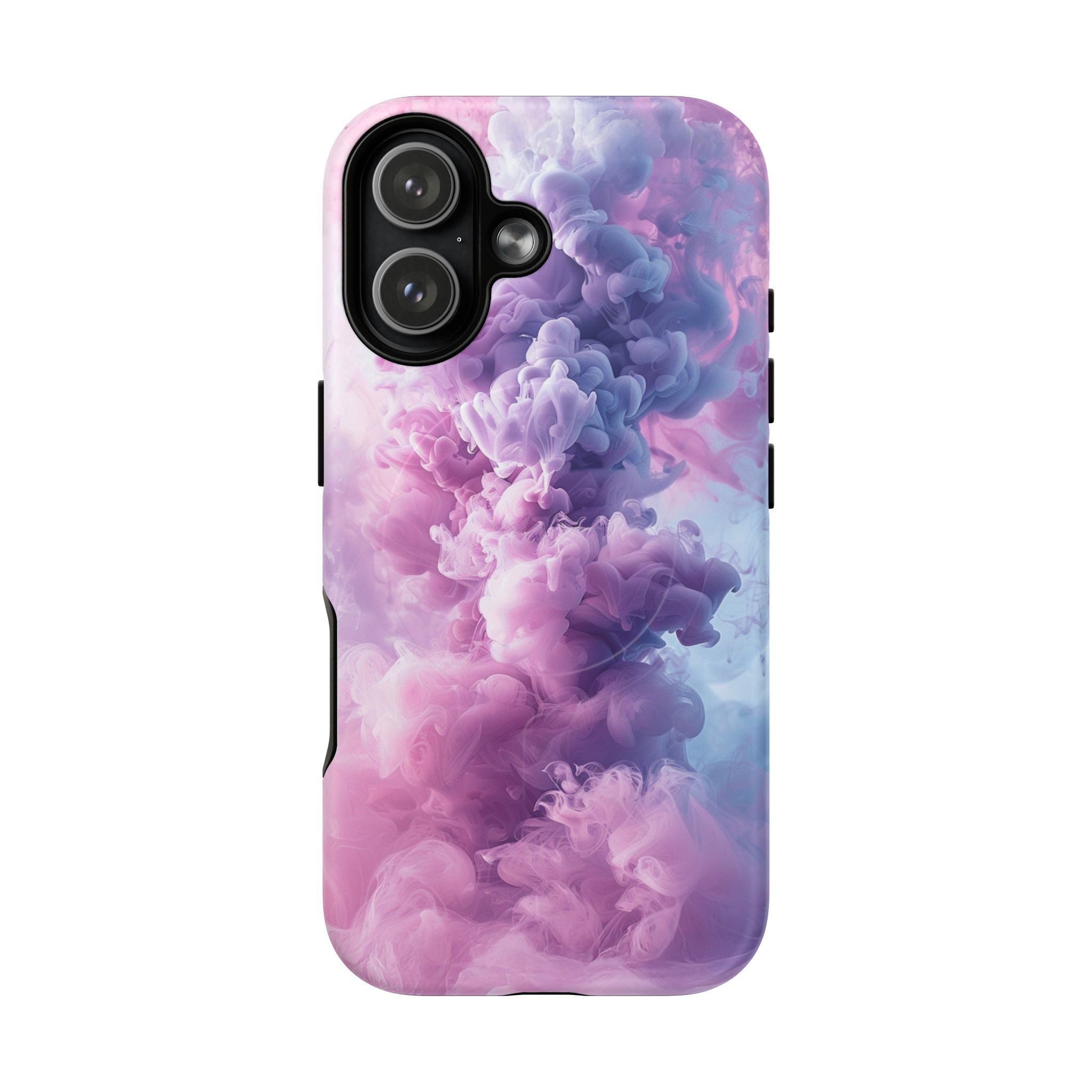 Magnetic Tough Phone Case — Pink & Purple Cloud Smoke Design