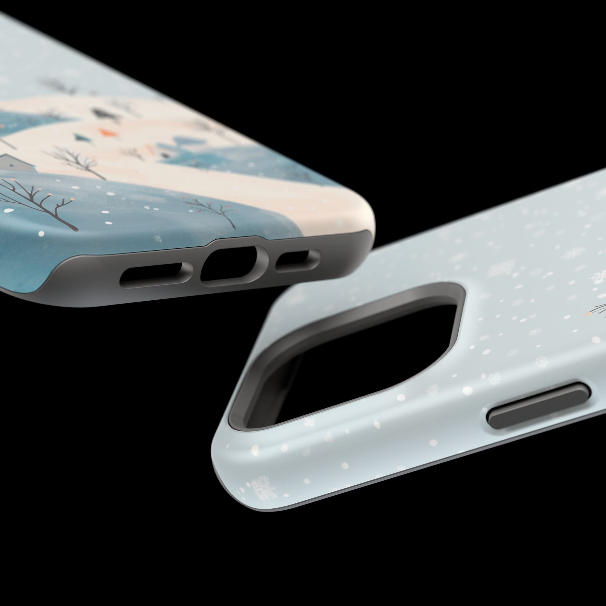 Winter Snowy Hills Magnetic Impact Phone Case — Cute Scenic Landscape iPhone Cover