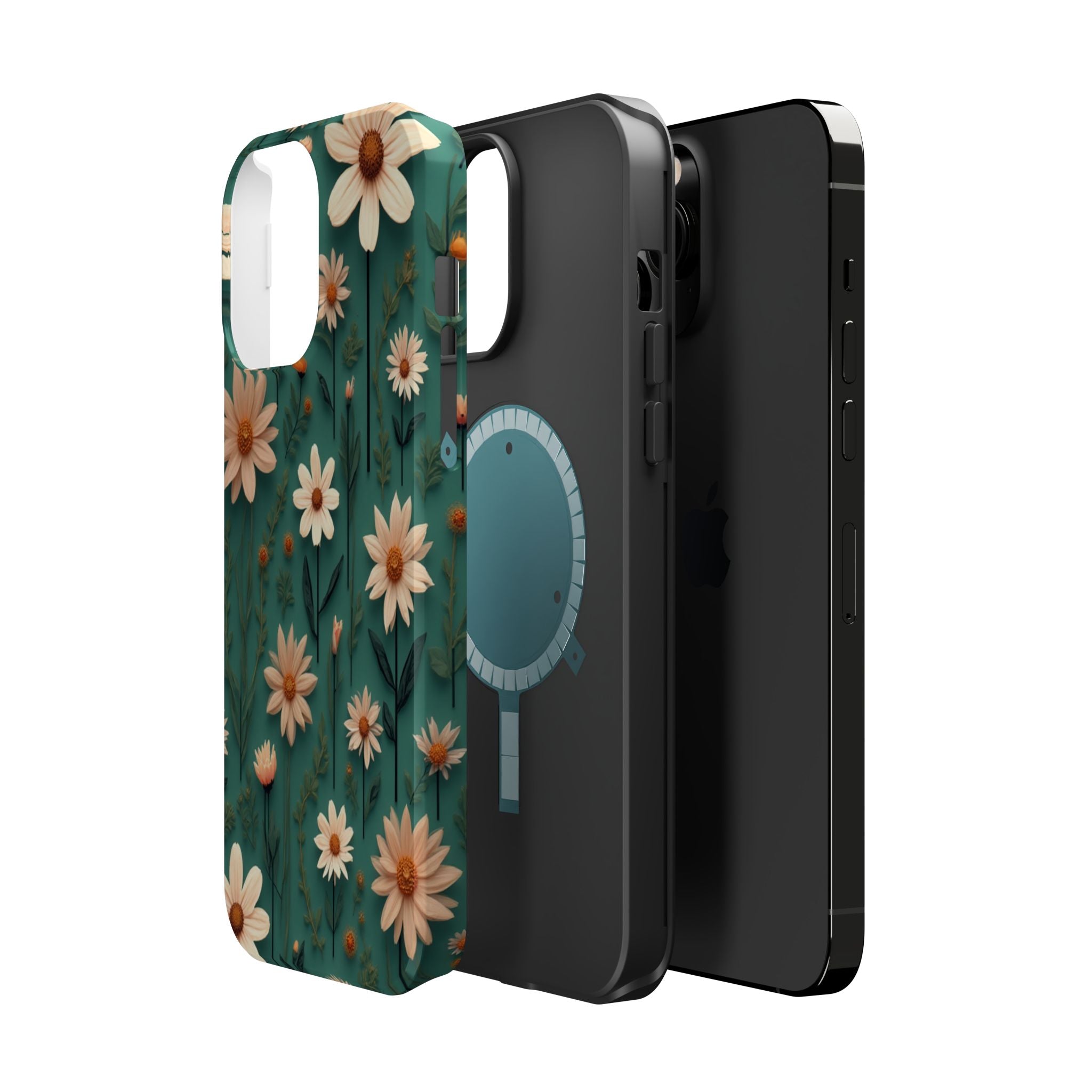 Floral Daisy Magnetic Impact-Resistant Phone Case