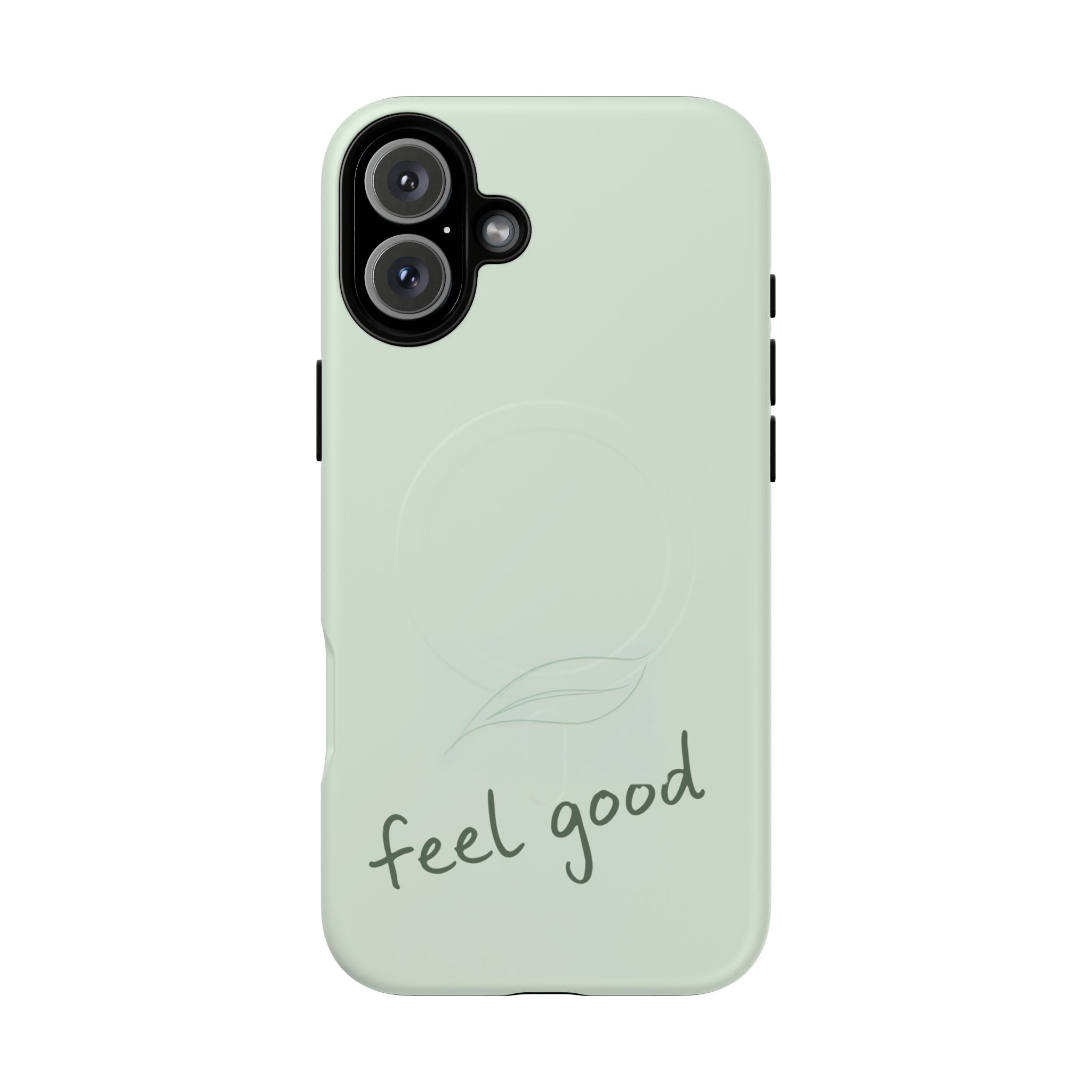 MagSafe Phone Case — "feel good" Minimal Pastel Protective Case