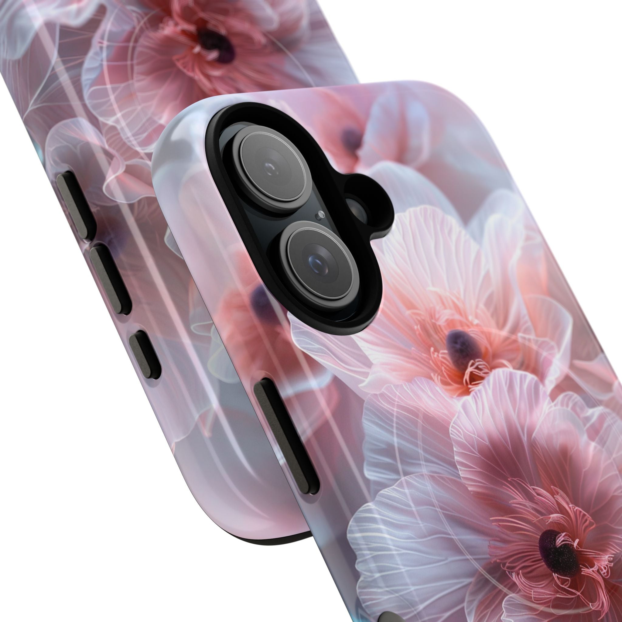Floral Dream Tough Magnetic Phone Case — Pink Soft Petal Design
