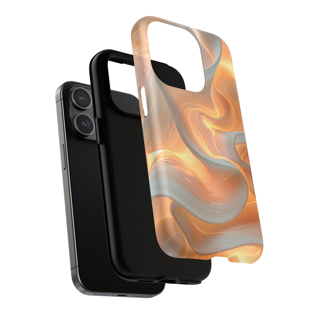 Marbled Amber Swirl Tough Magnetic Case
