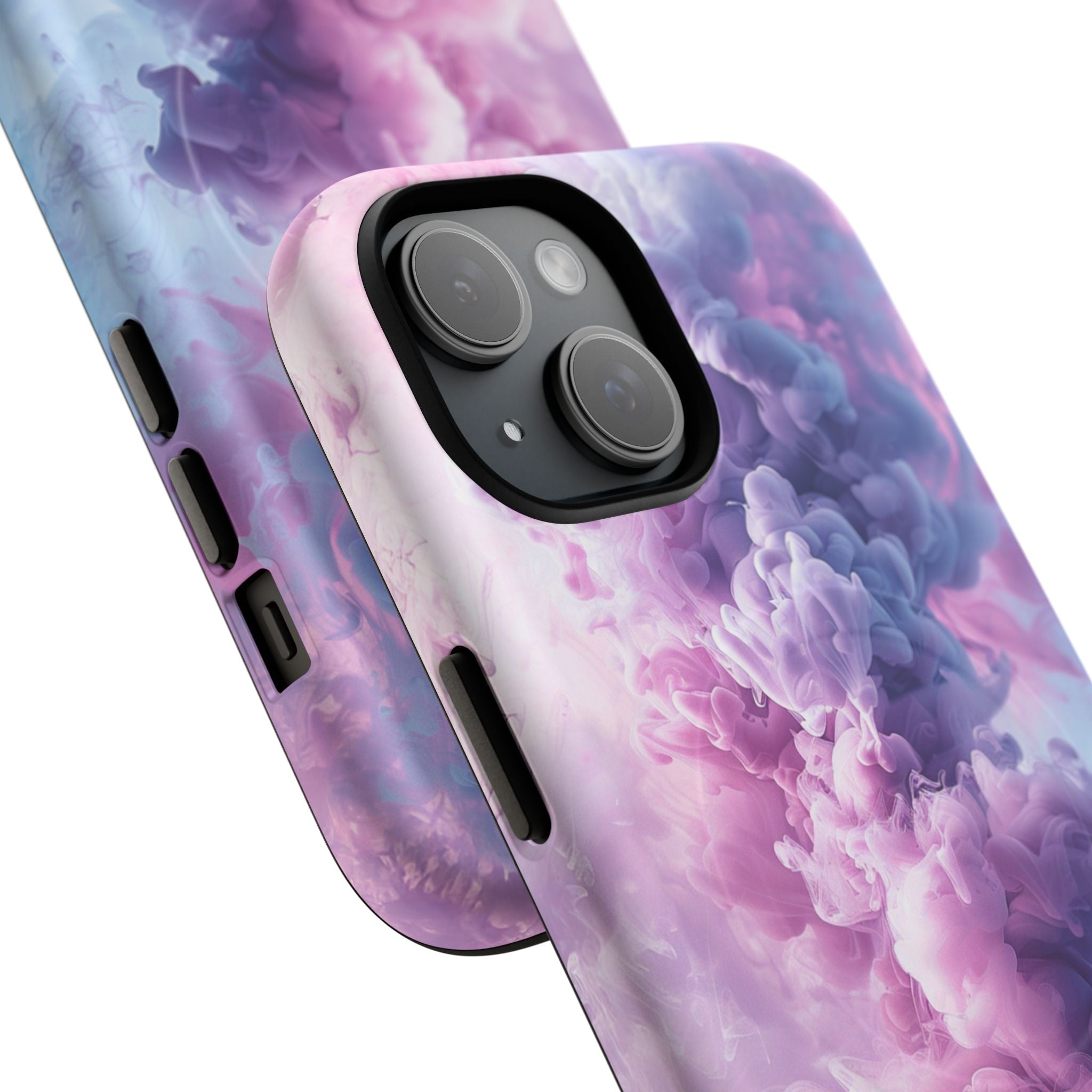 Magnetic Tough Phone Case — Pink & Purple Cloud Smoke Design