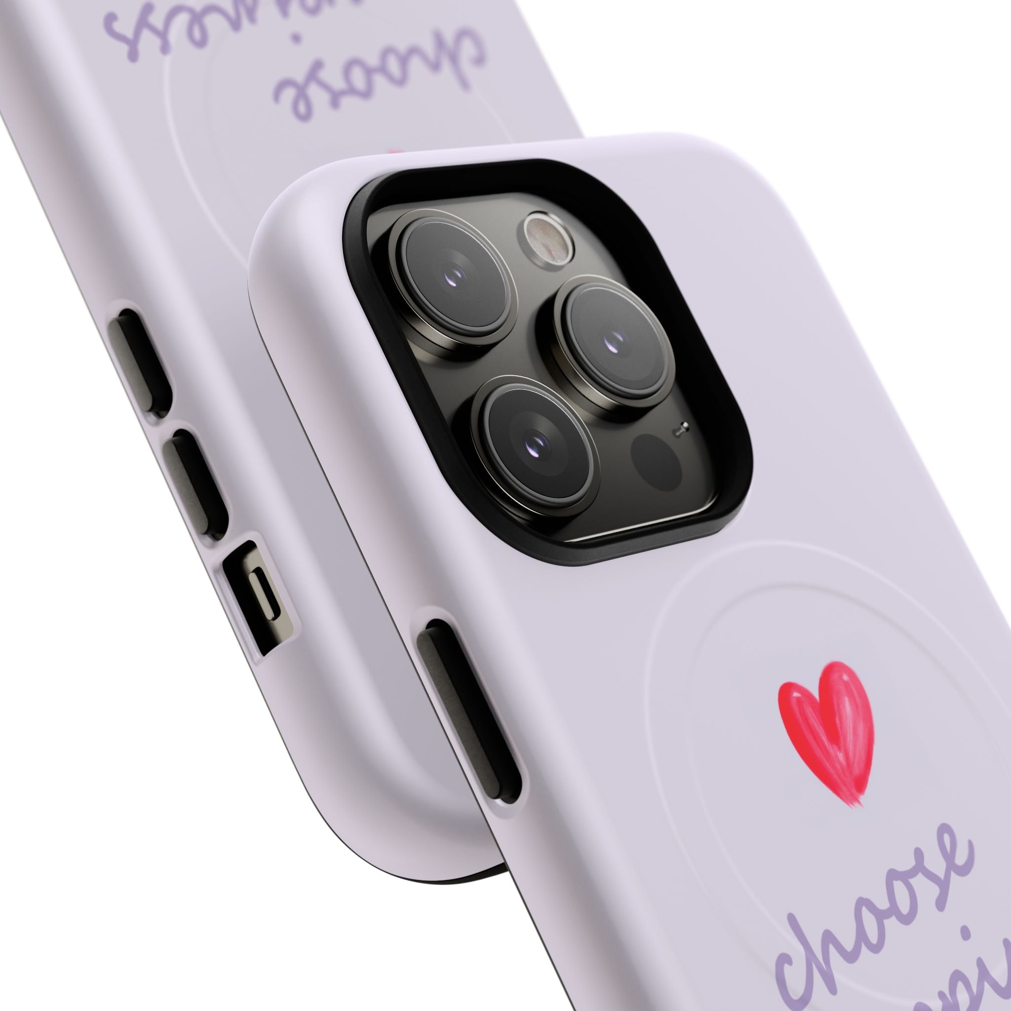 Tough Magnetic Case — "Choose Happiness" Heart Phone Cover