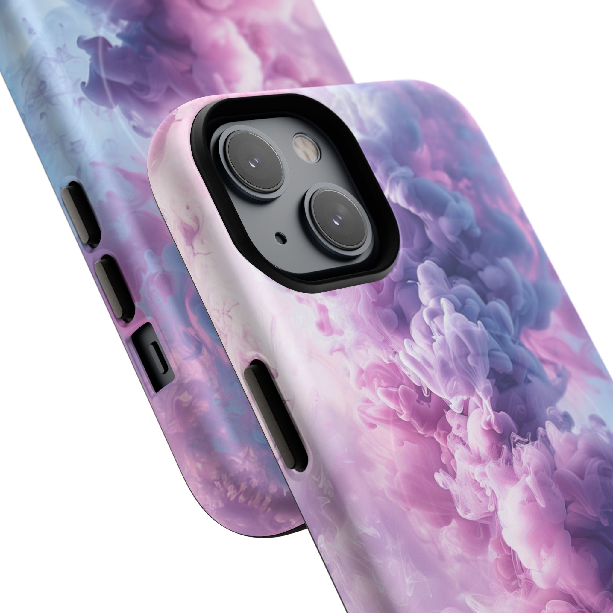 Magnetic Tough Phone Case — Pink & Purple Cloud Smoke Design