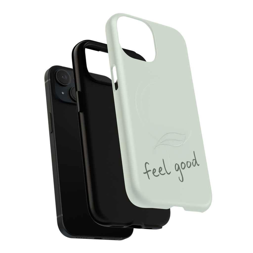 MagSafe Phone Case — "feel good" Minimal Pastel Protective Case