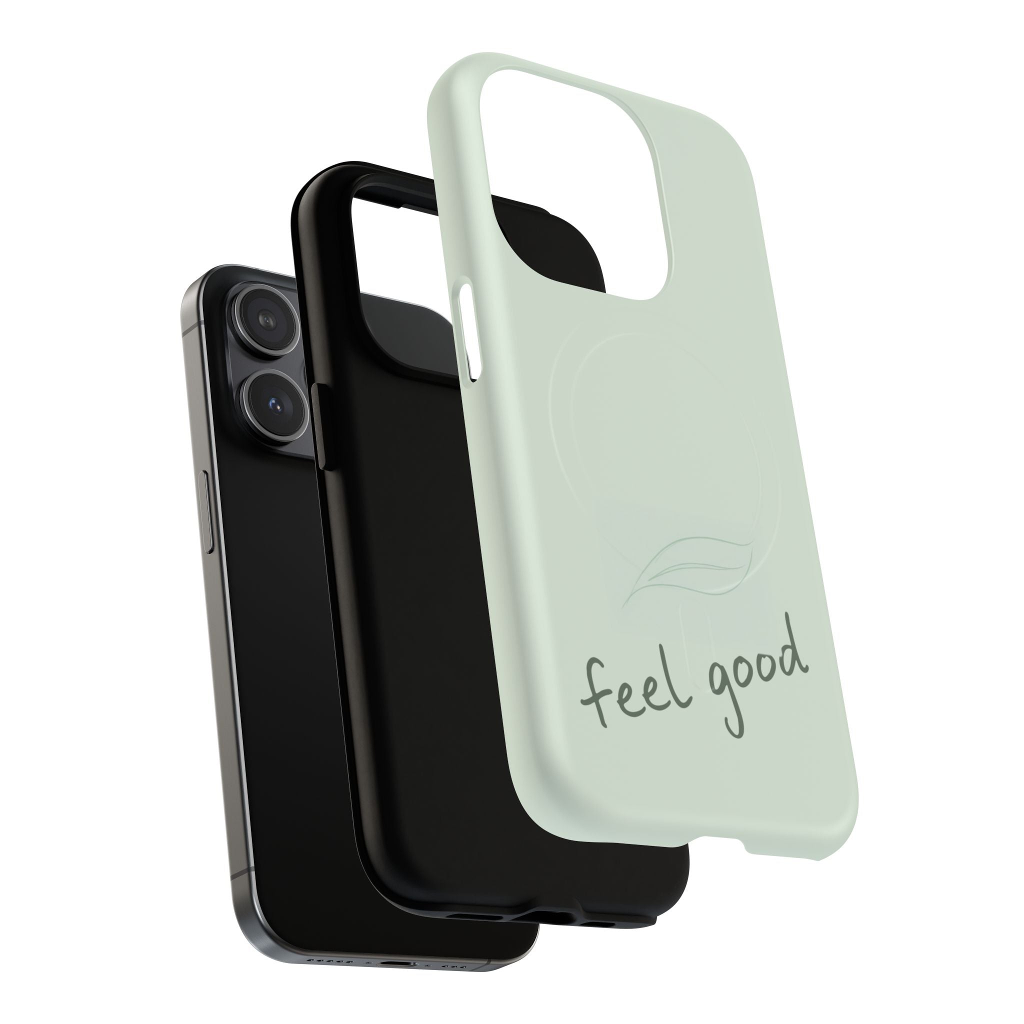 MagSafe Phone Case — "feel good" Minimal Pastel Protective Case