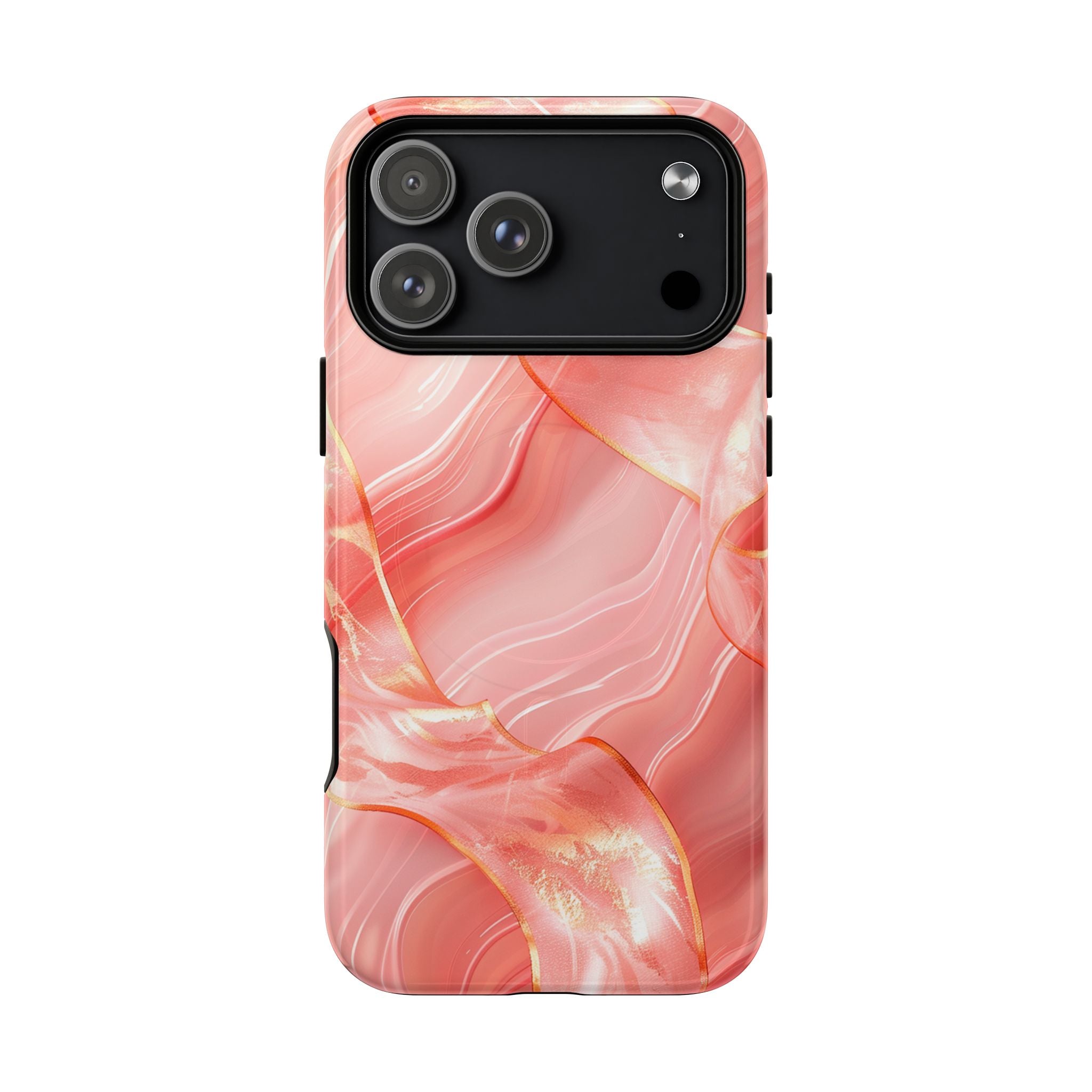 Pink Marble Magnetic Phone Case — Tough Protective iPhone Cover