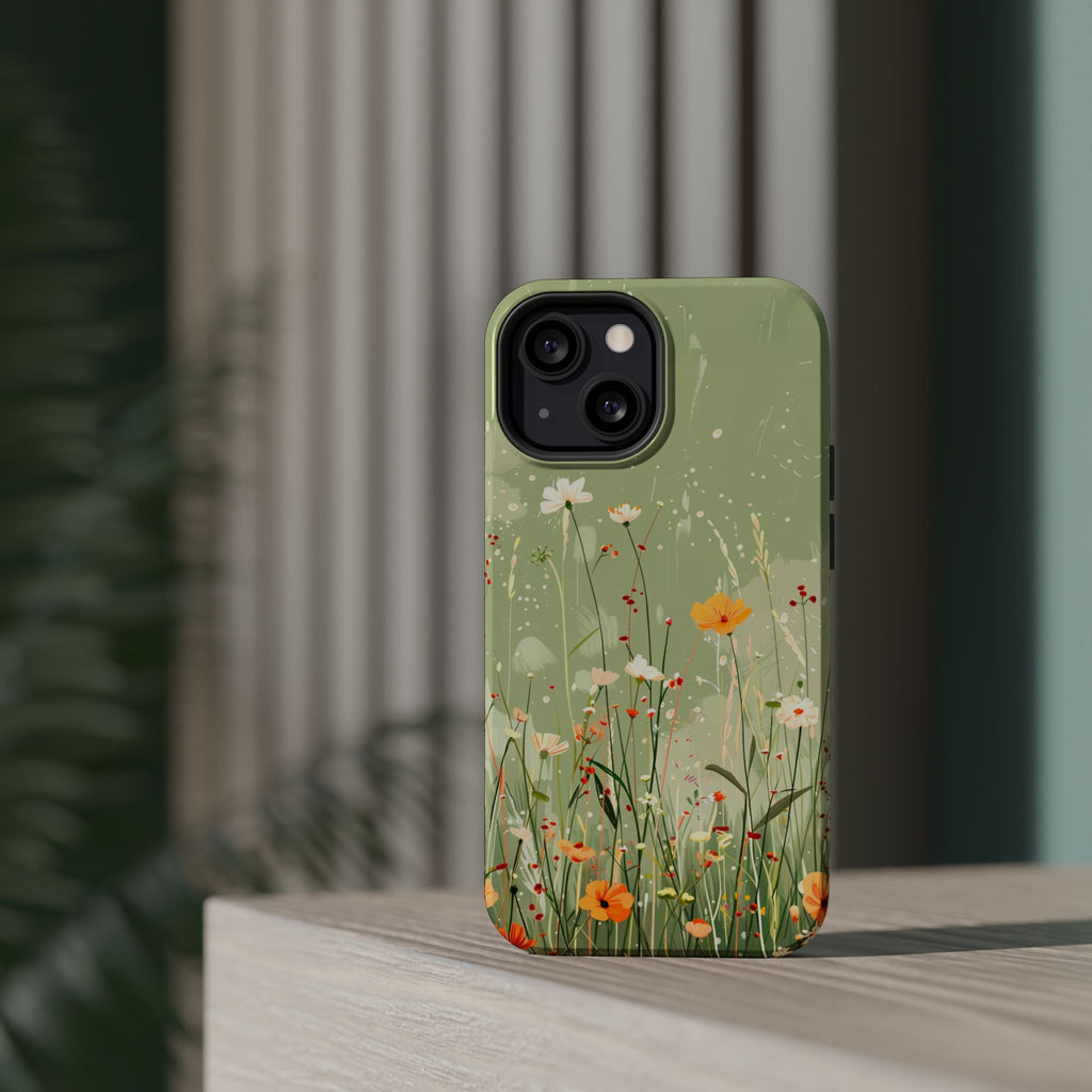 Floral Meadow Magnetic Impact-Resistant Phone Case
