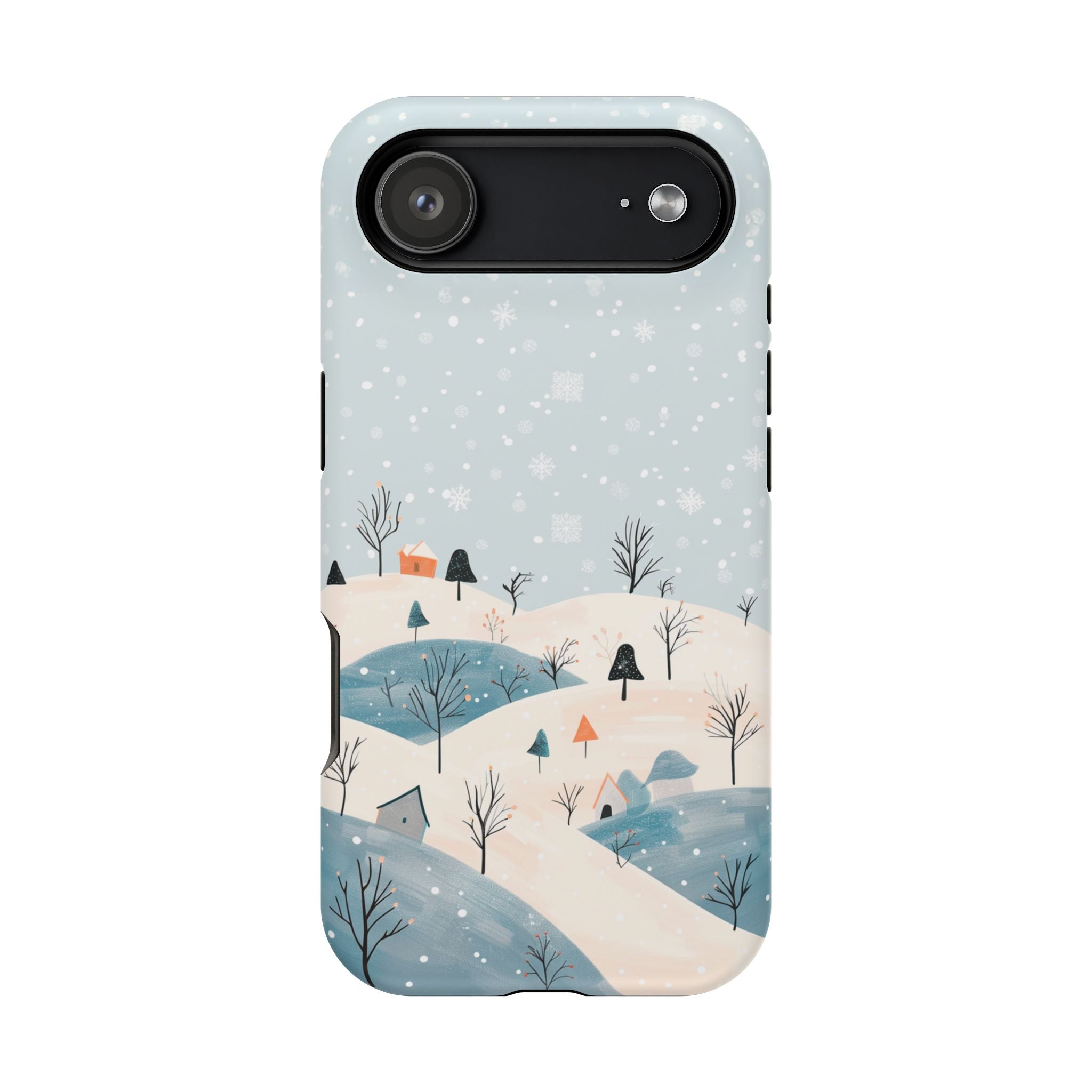 Winter Snowy Hills Magnetic Impact Phone Case — Cute Scenic Landscape iPhone Cover