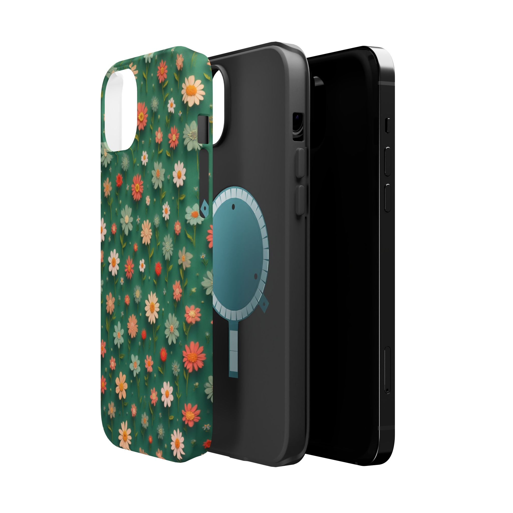 Floral Daisy Magnetic Impact-Resistant Phone Case