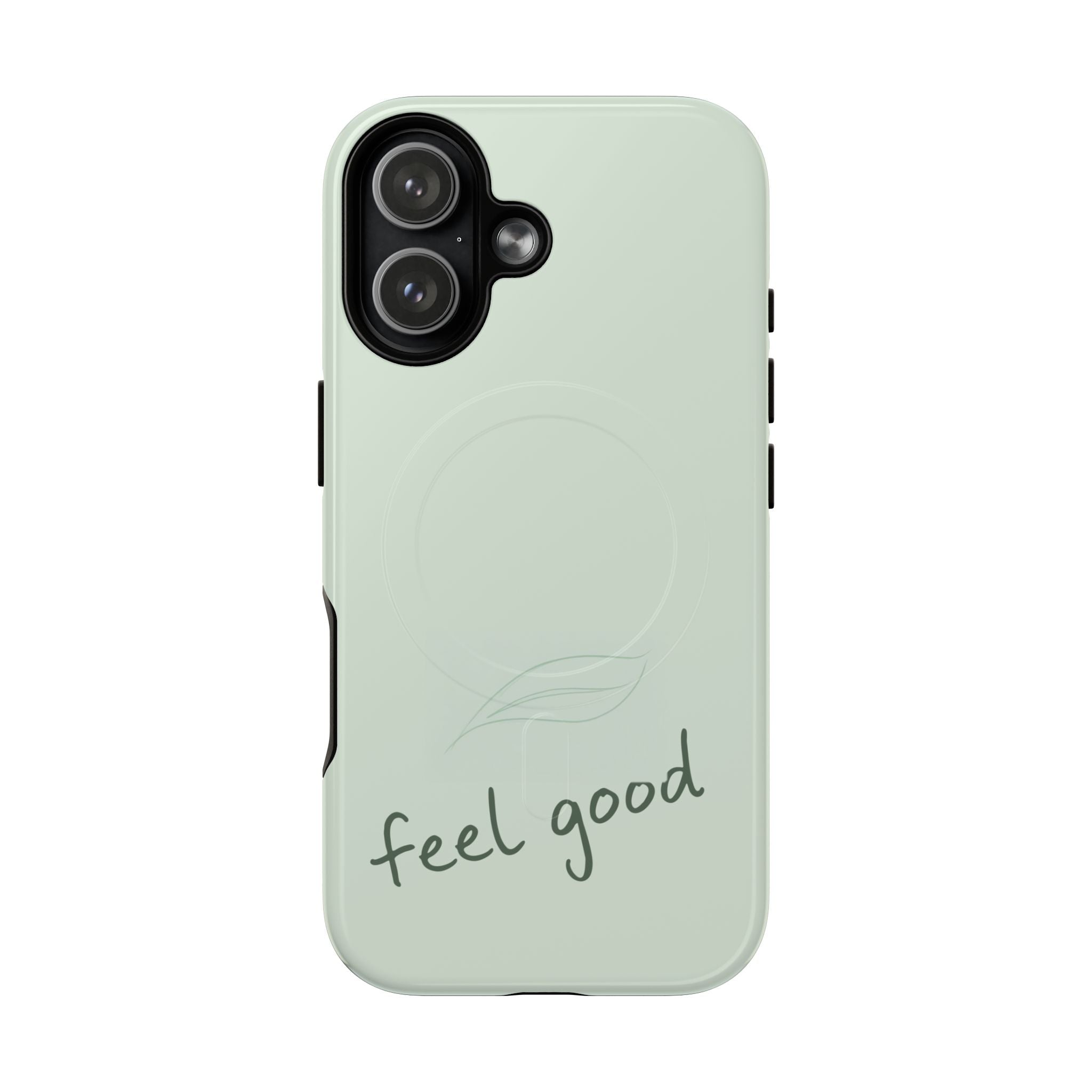 MagSafe Phone Case — "feel good" Minimal Pastel Protective Case