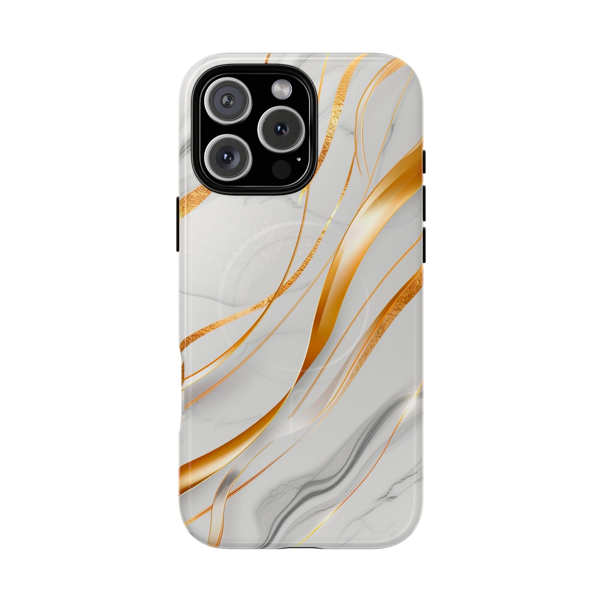 Marble Gold Wave Tough Magnetic Phone Case