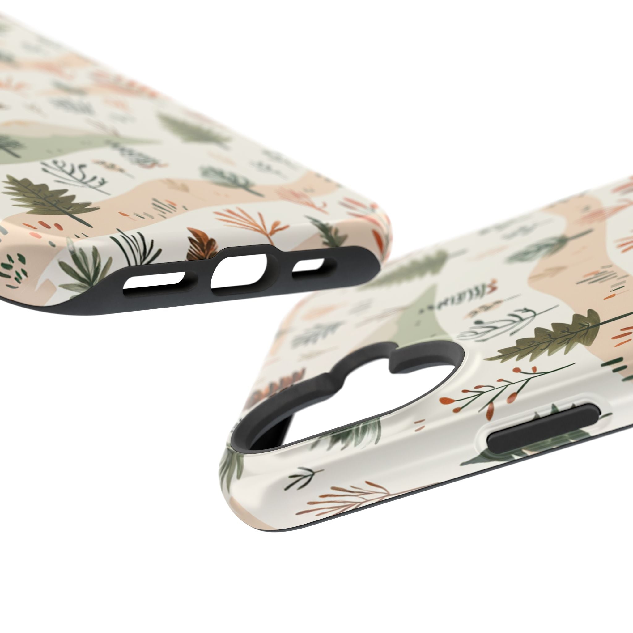 Magnetic Impact-Resistant Phone Case — Woodland Trees Pattern