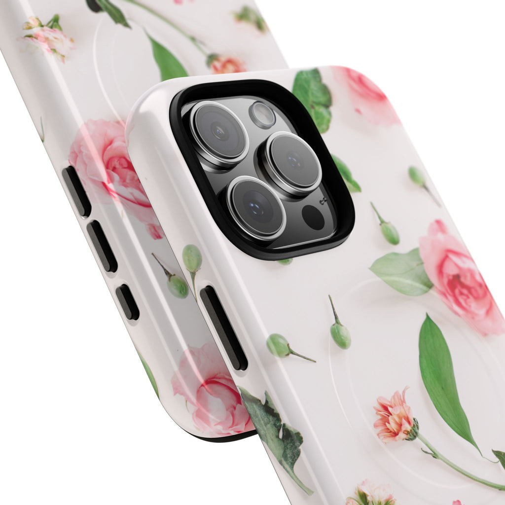 Floral Rose Tough Magnetic Phone Case
