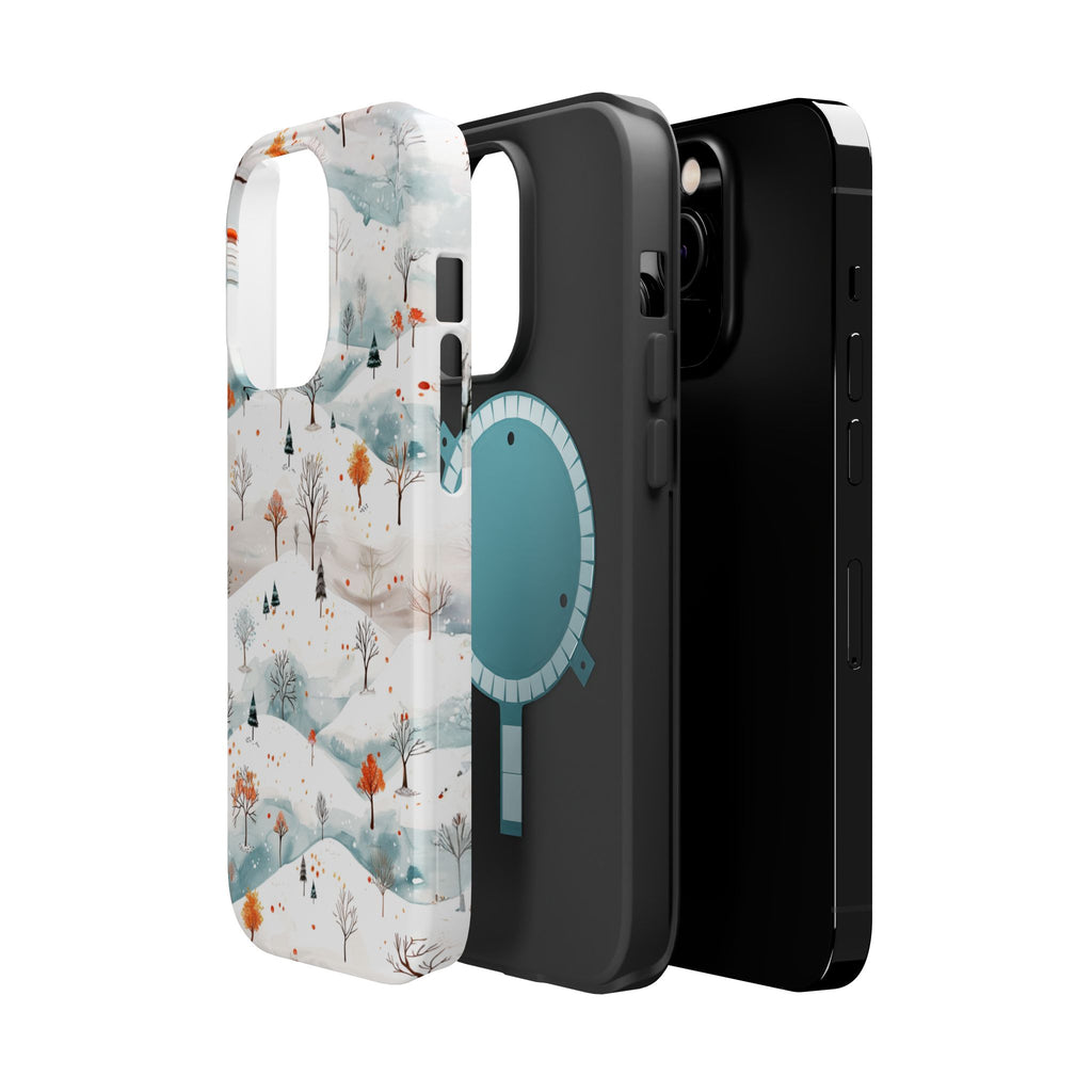 Winter Woodland Magnetic Phone Case — Impact-Resistant MagSafe-Compatible