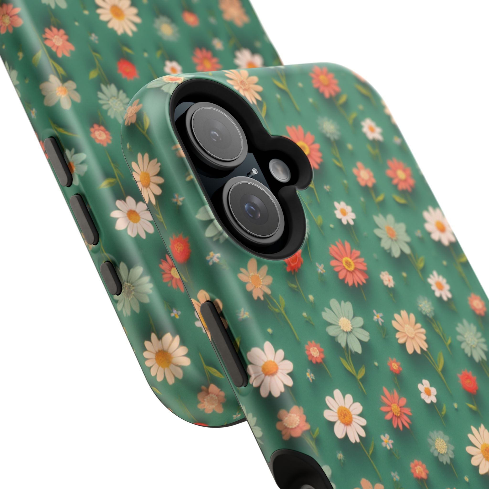 Floral Daisy Magnetic Impact-Resistant Phone Case