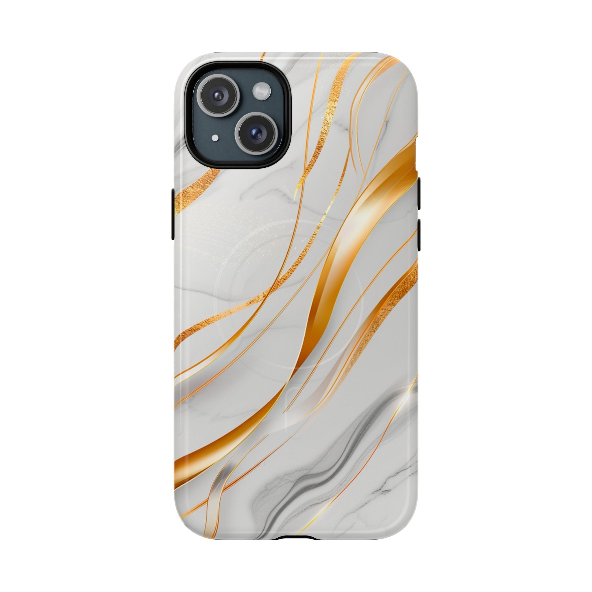 Marble Gold Wave Tough Magnetic Phone Case