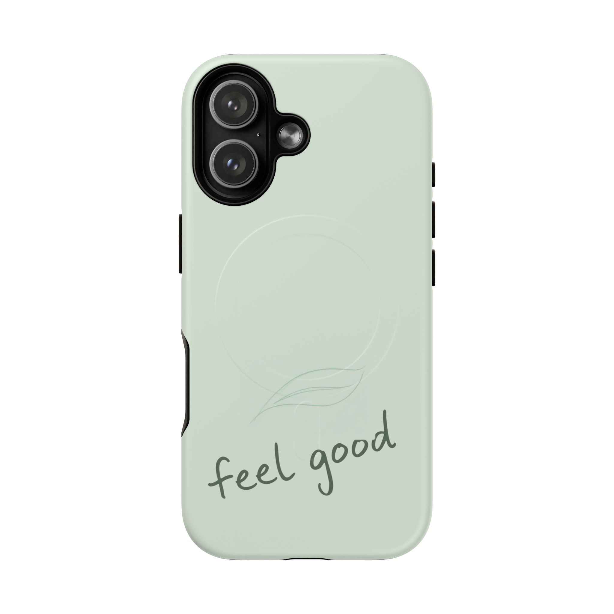 MagSafe Phone Case — "feel good" Minimal Pastel Protective Case