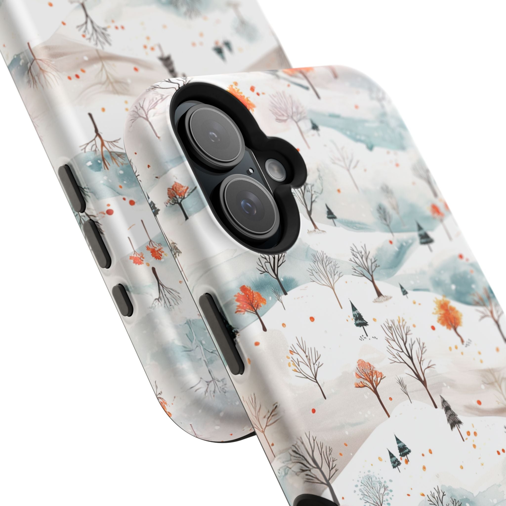 Winter Woodland Magnetic Phone Case — Impact-Resistant MagSafe-Compatible