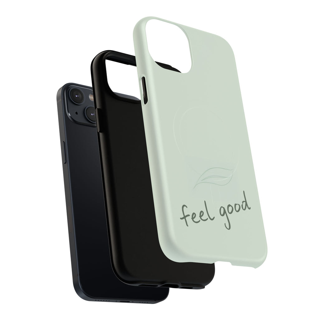 MagSafe Phone Case — "feel good" Minimal Pastel Protective Case