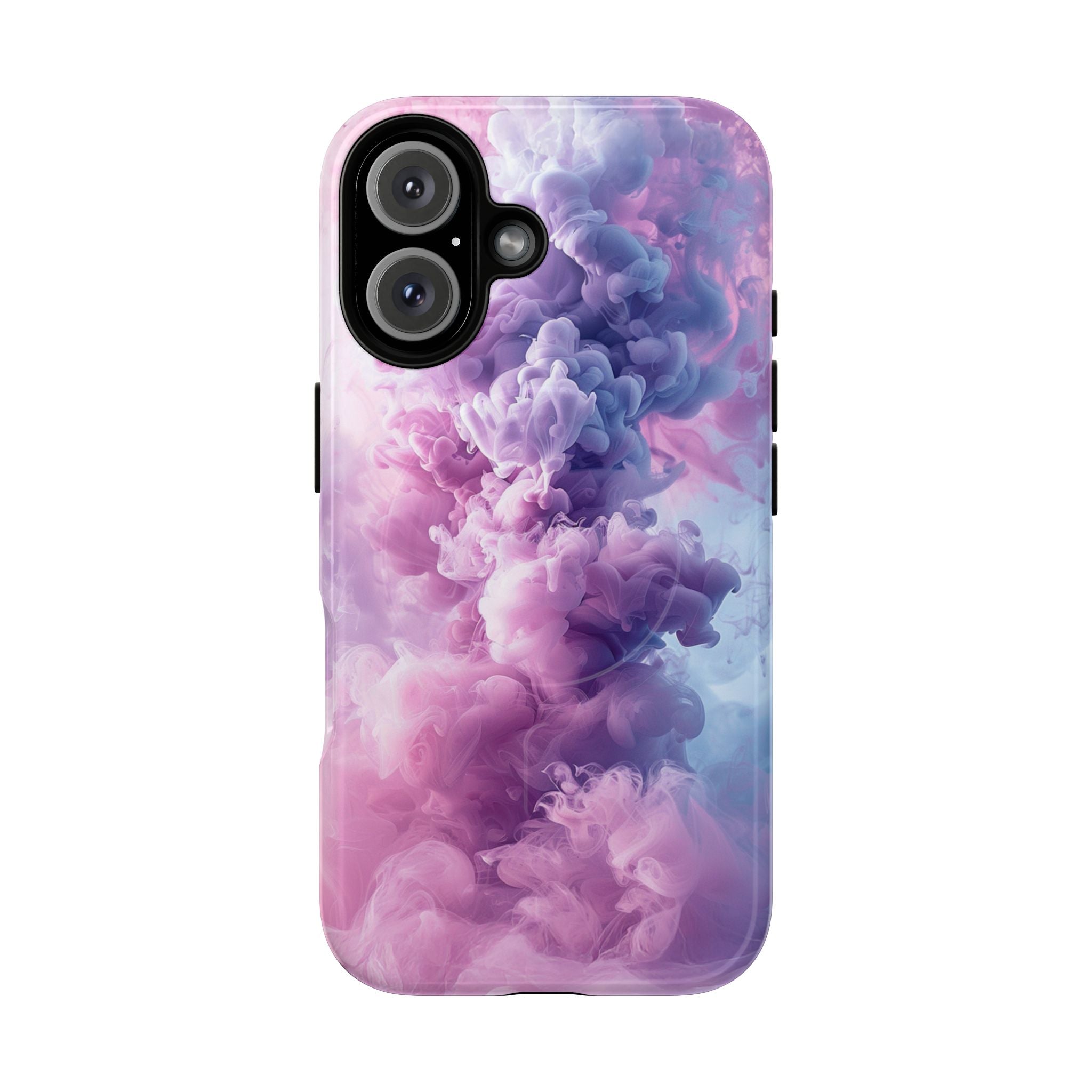 Magnetic Tough Phone Case — Pink & Purple Cloud Smoke Design