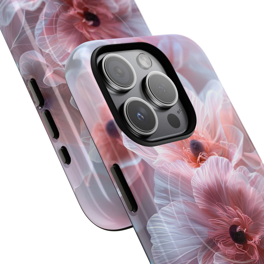 Floral Dream Tough Magnetic Phone Case — Pink Soft Petal Design