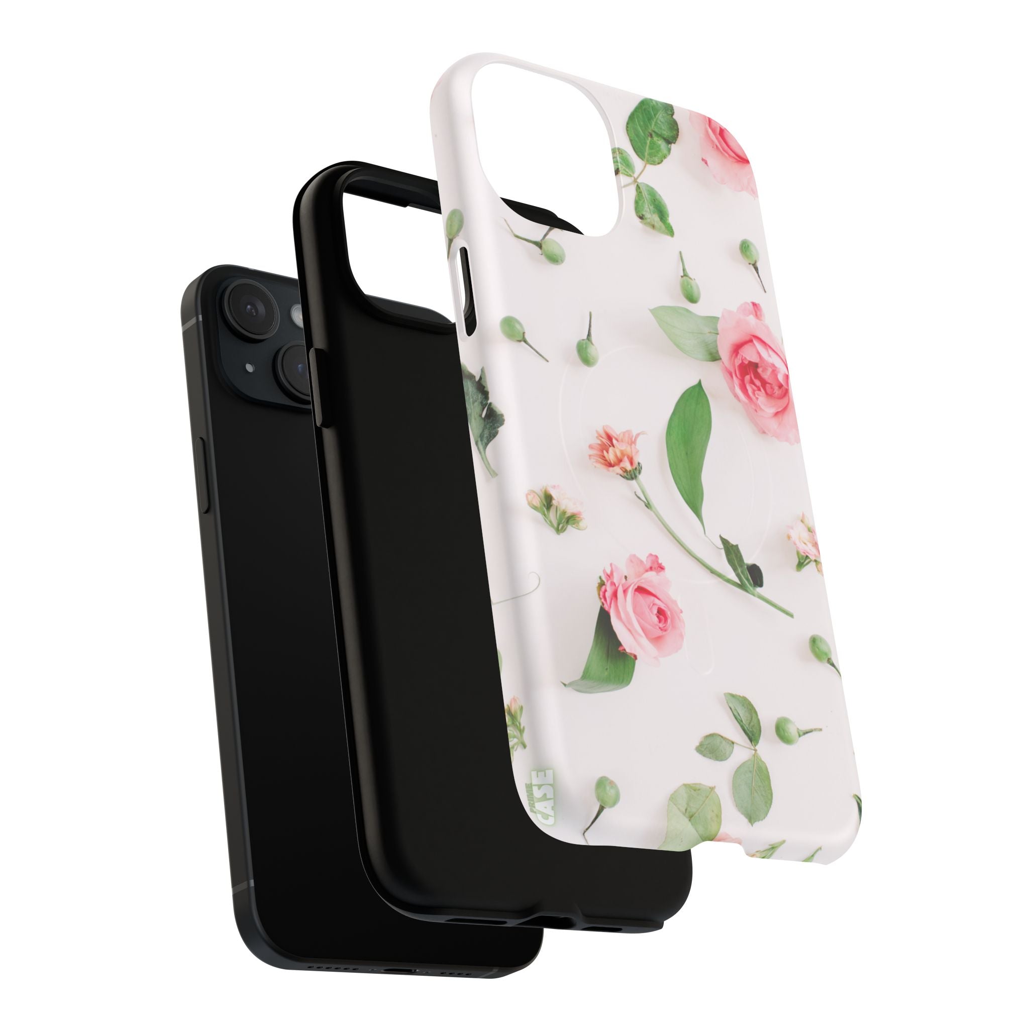 Floral Rose Tough Magnetic Phone Case