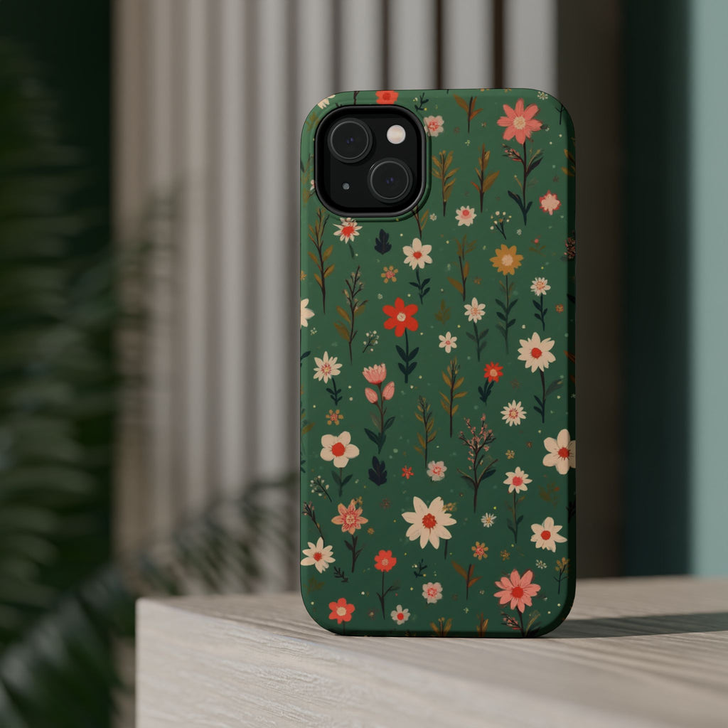 Floral Meadow Magnetic Impact-Resistant Phone Case