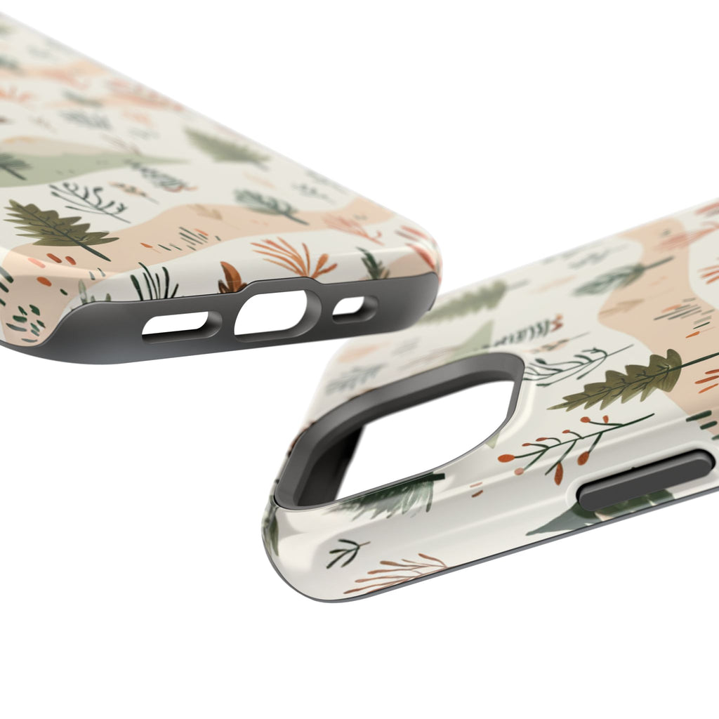 Magnetic Impact-Resistant Phone Case — Woodland Trees Pattern
