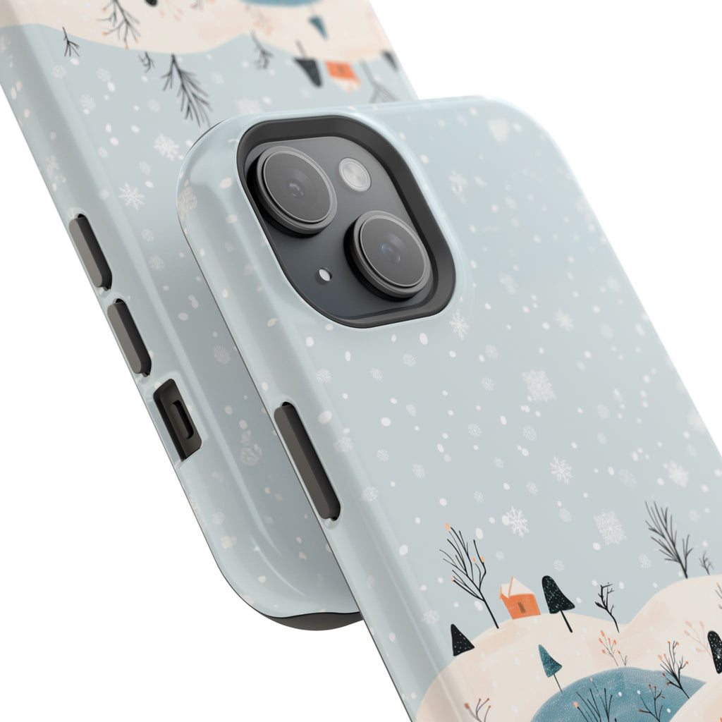 Winter Snowy Hills Magnetic Impact Phone Case — Cute Scenic Landscape iPhone Cover