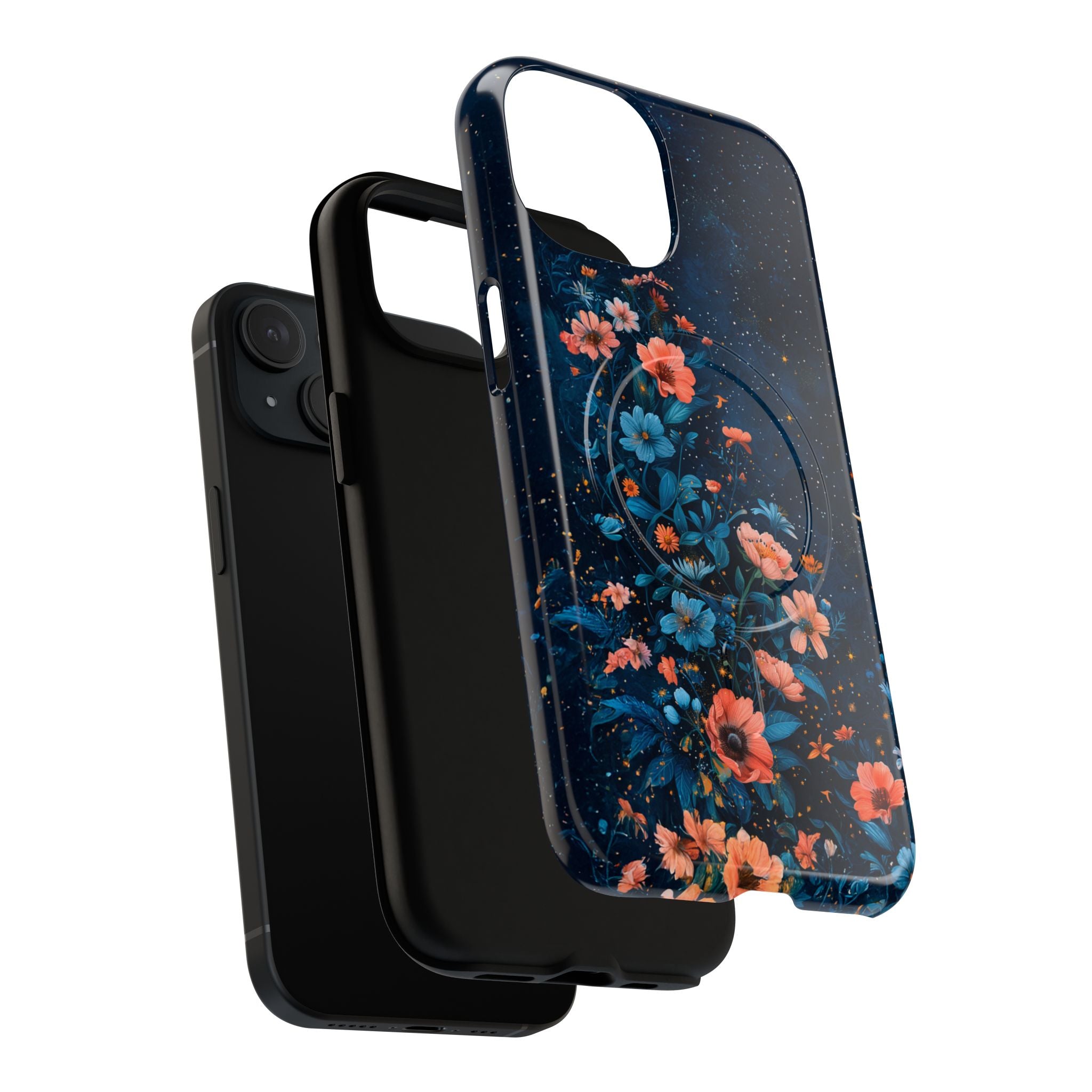Floral Night Sky Tough Magnetic Phone Case
