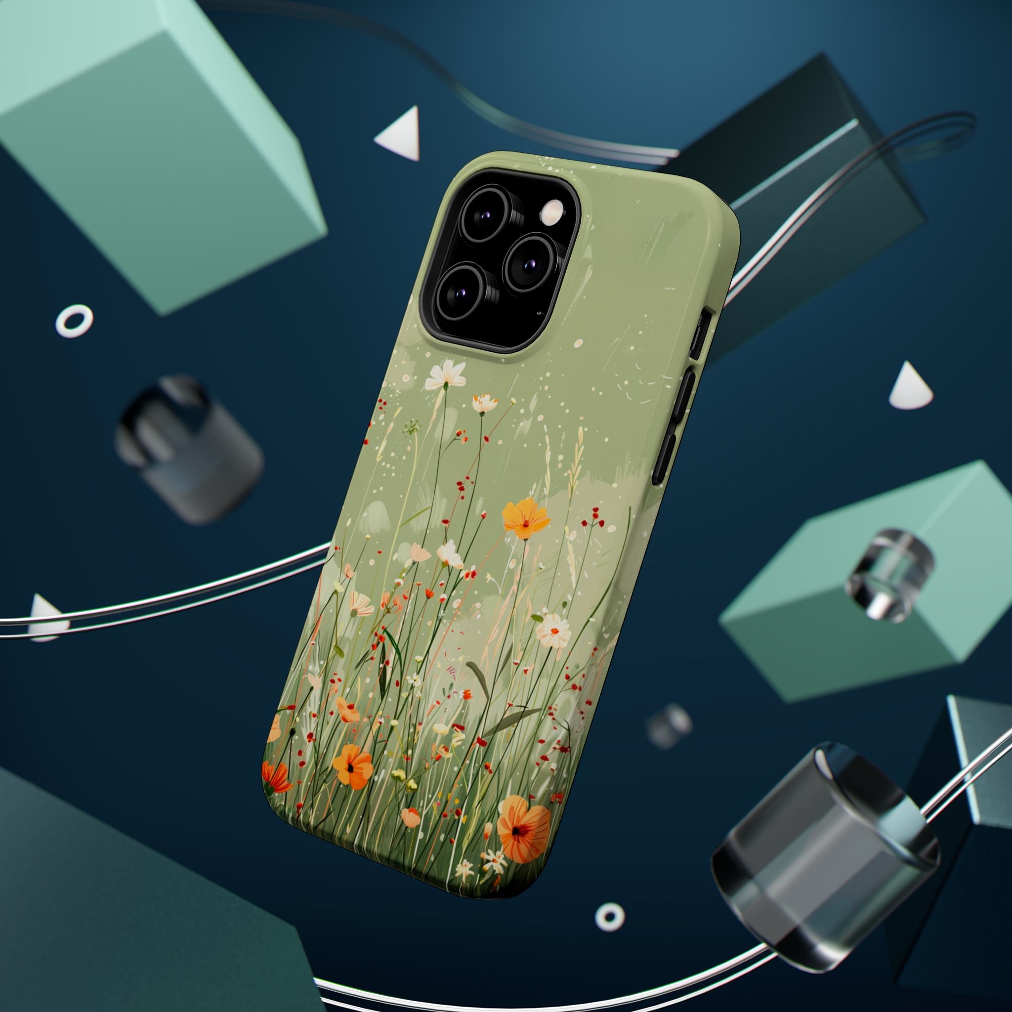 Floral Meadow Magnetic Impact-Resistant Phone Case