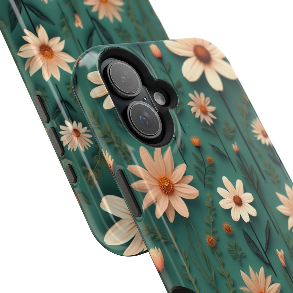 Floral Daisy Magnetic Impact-Resistant Phone Case