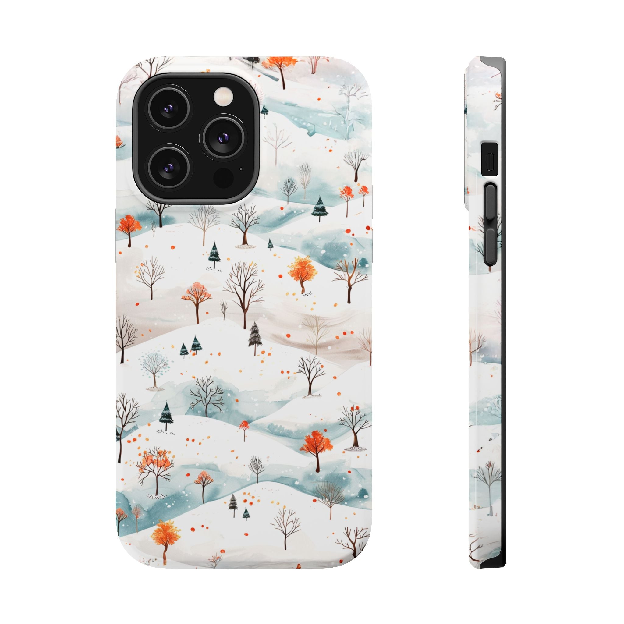 Winter Woodland Magnetic Phone Case — Impact-Resistant MagSafe-Compatible