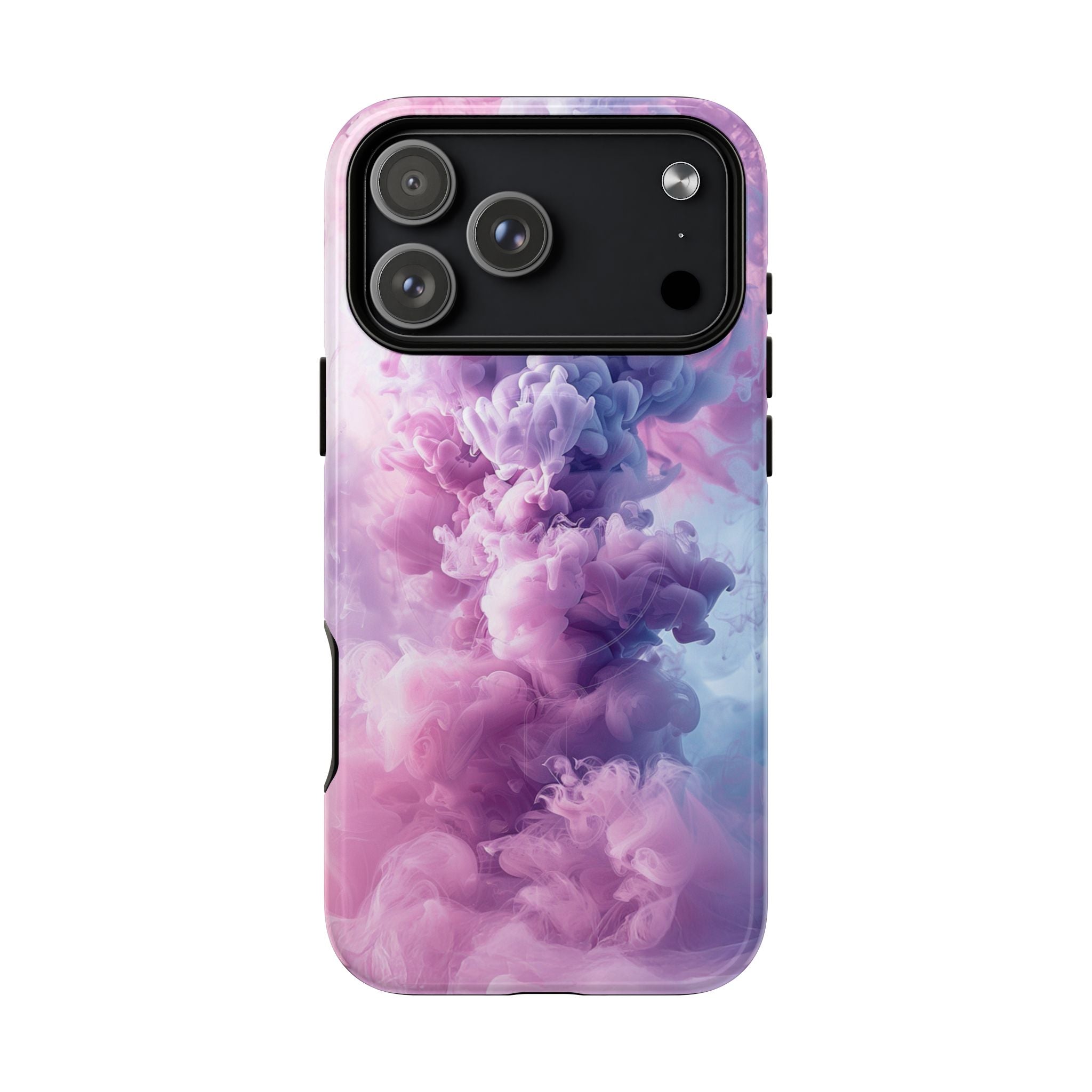 Magnetic Tough Phone Case — Pink & Purple Cloud Smoke Design