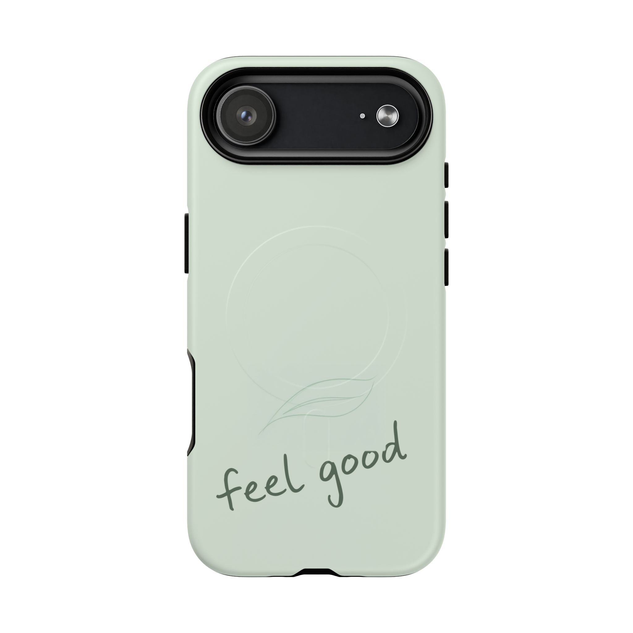 MagSafe Phone Case — "feel good" Minimal Pastel Protective Case