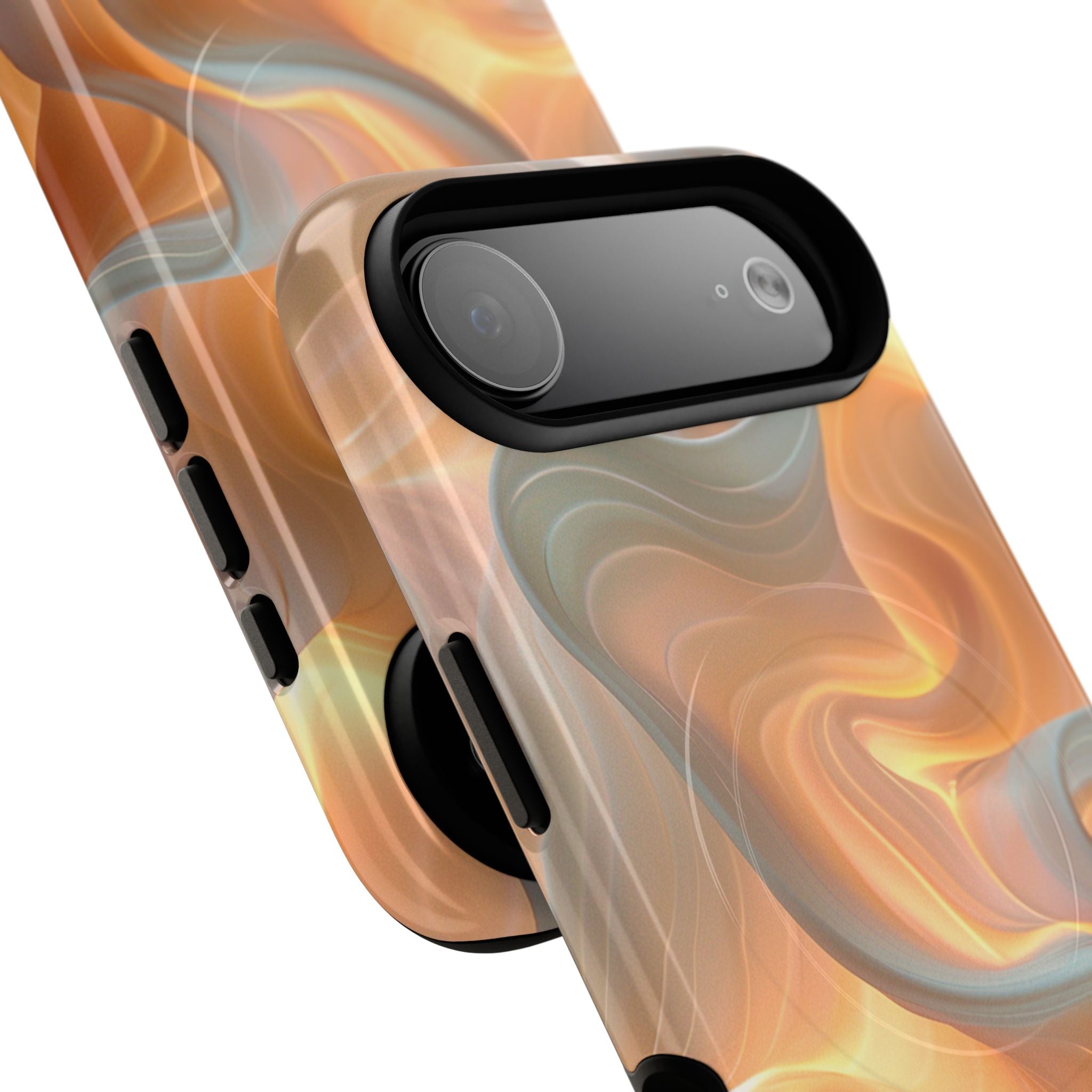 Marbled Amber Swirl Tough Magnetic Case