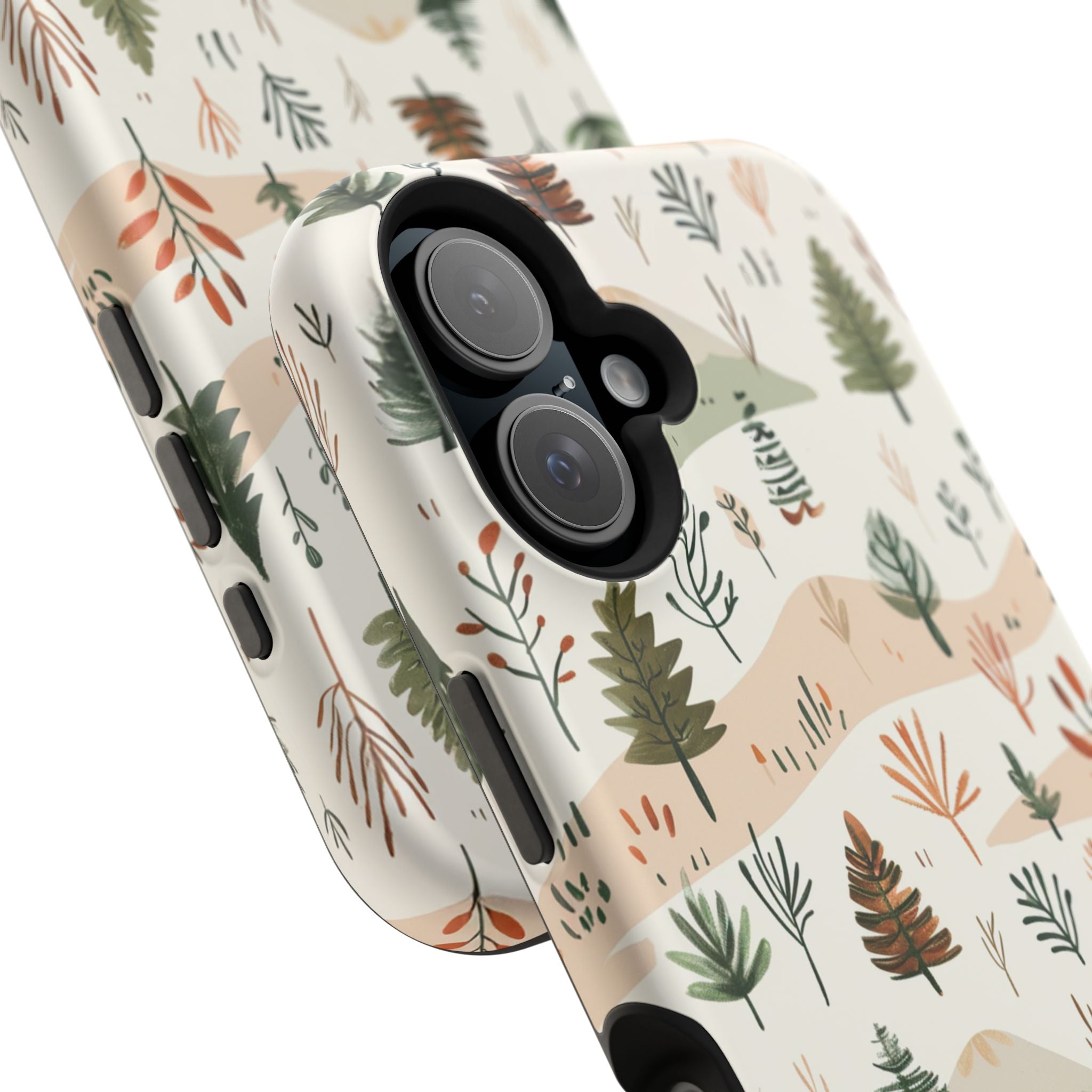 Magnetic Impact-Resistant Phone Case — Woodland Trees Pattern