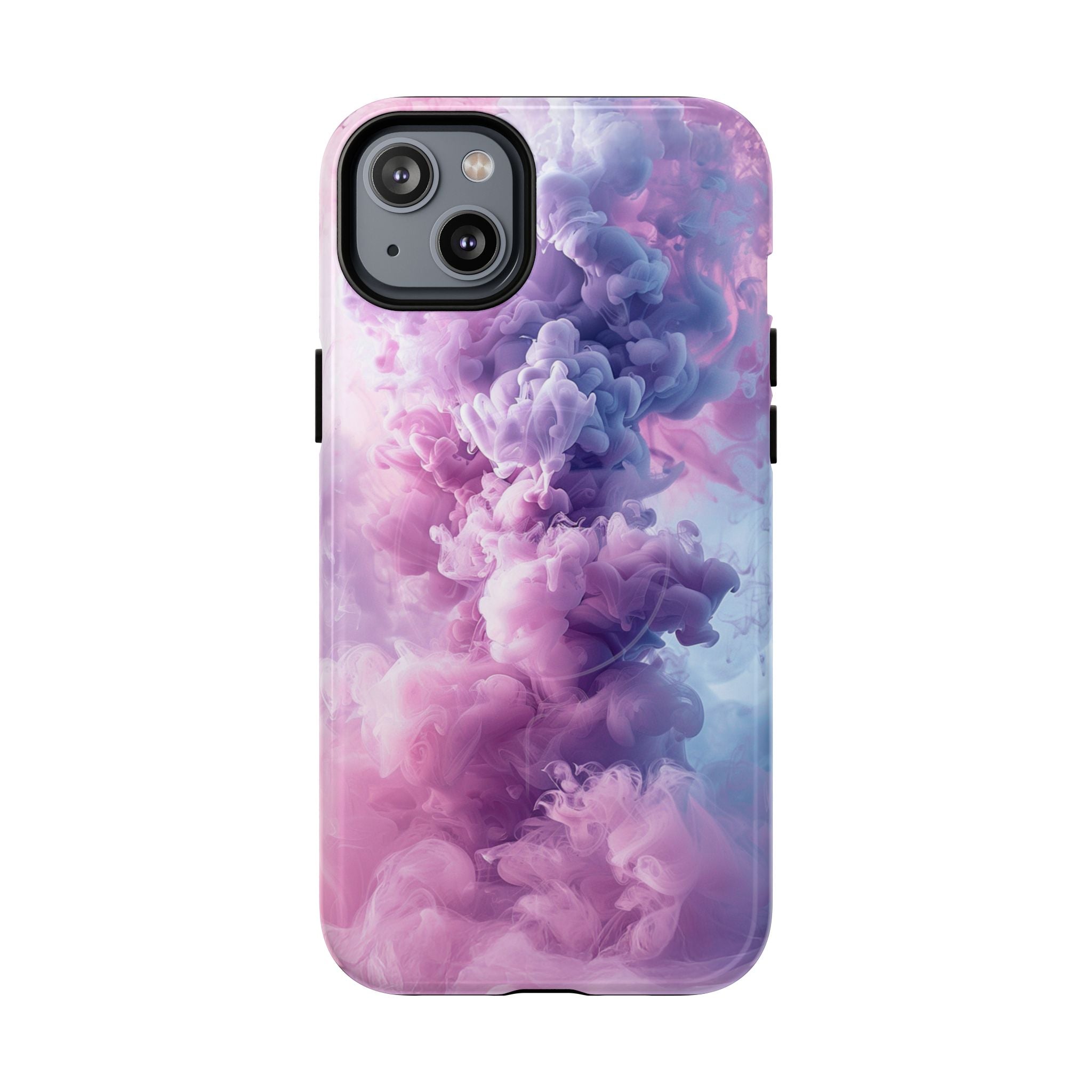 Magnetic Tough Phone Case — Pink & Purple Cloud Smoke Design
