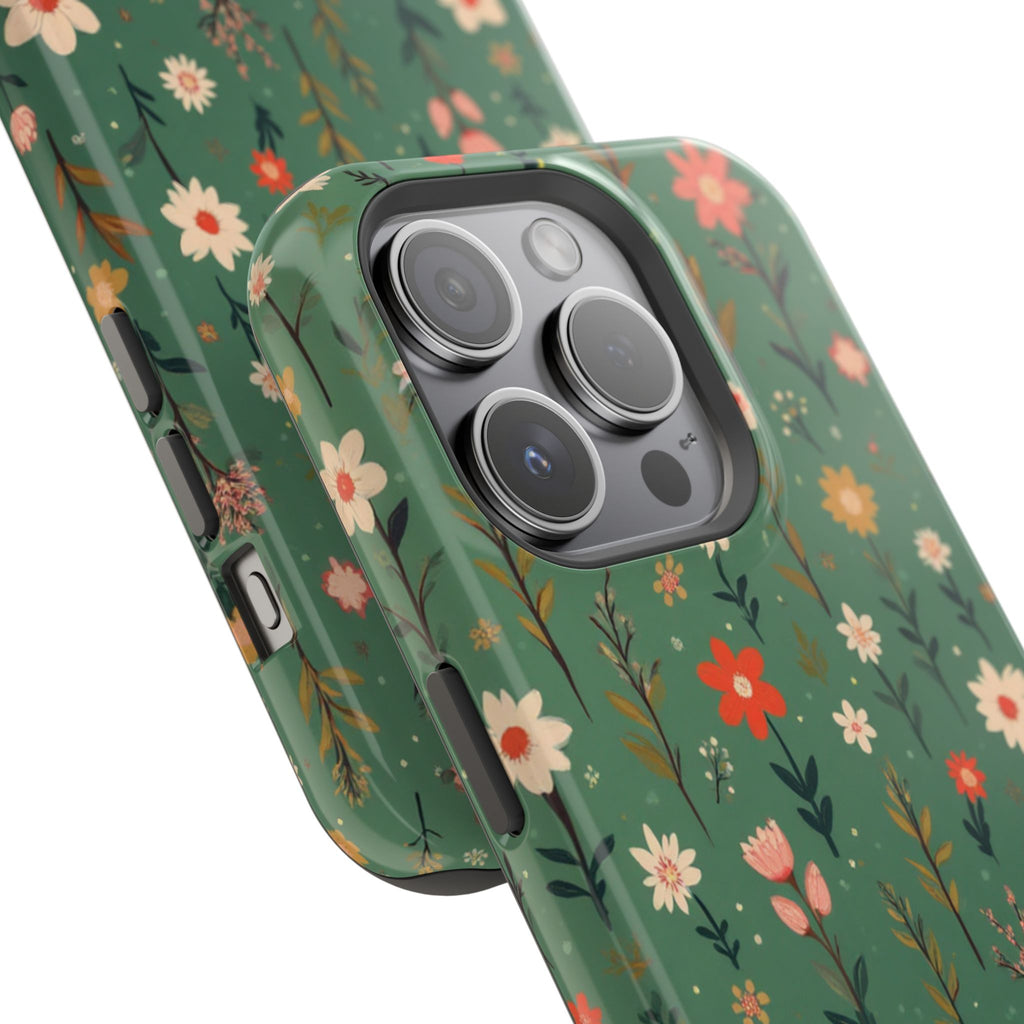 Floral Meadow Magnetic Impact-Resistant Phone Case
