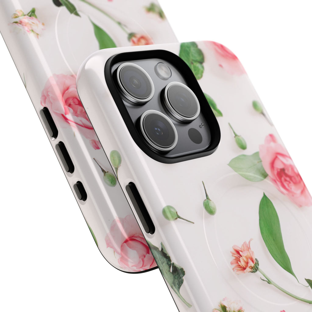 Floral Rose Tough Magnetic Phone Case