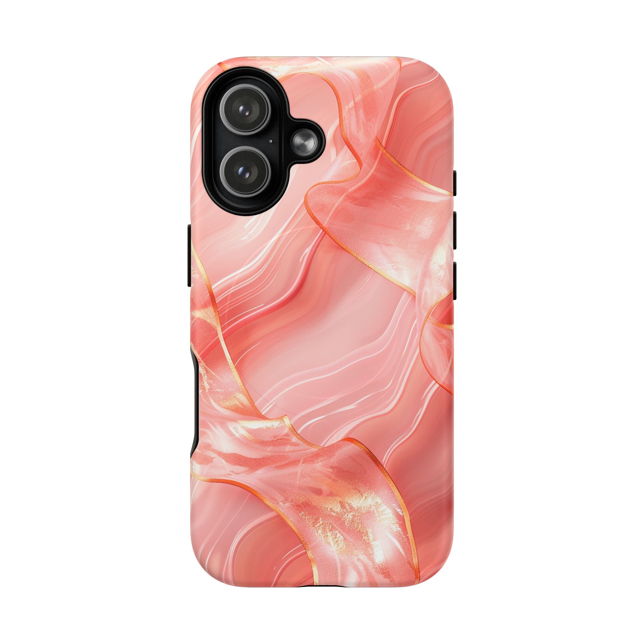 Pink Marble Magnetic Phone Case — Tough Protective iPhone Cover
