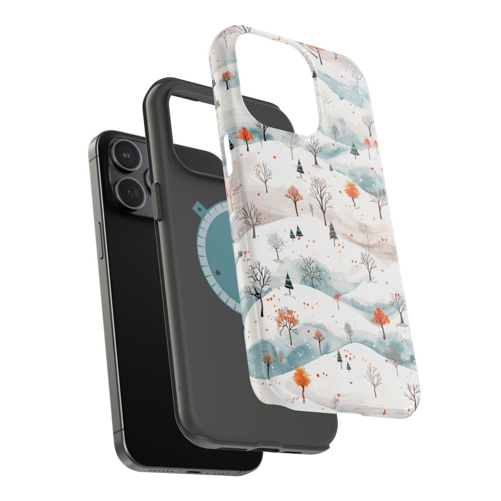 Winter Woodland Magnetic Phone Case — Impact-Resistant MagSafe-Compatible