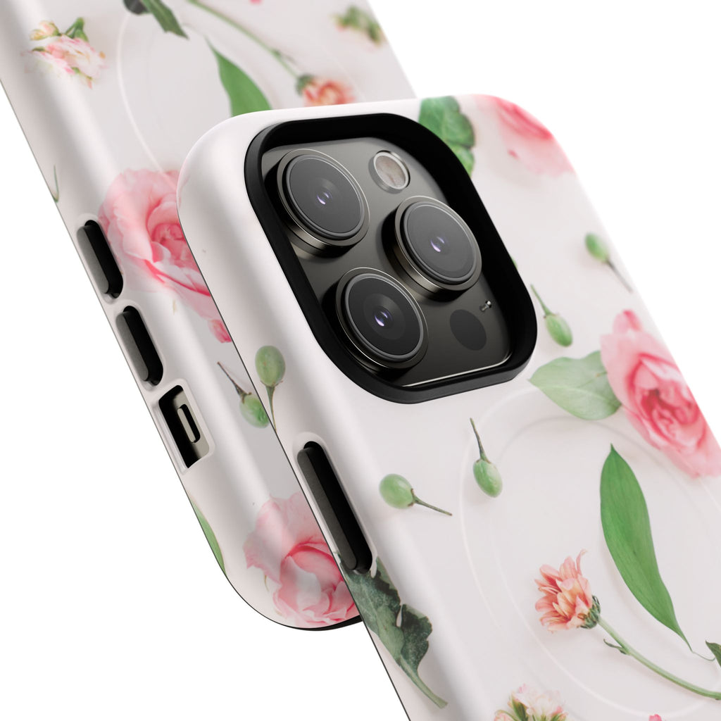 Floral Rose Tough Magnetic Phone Case