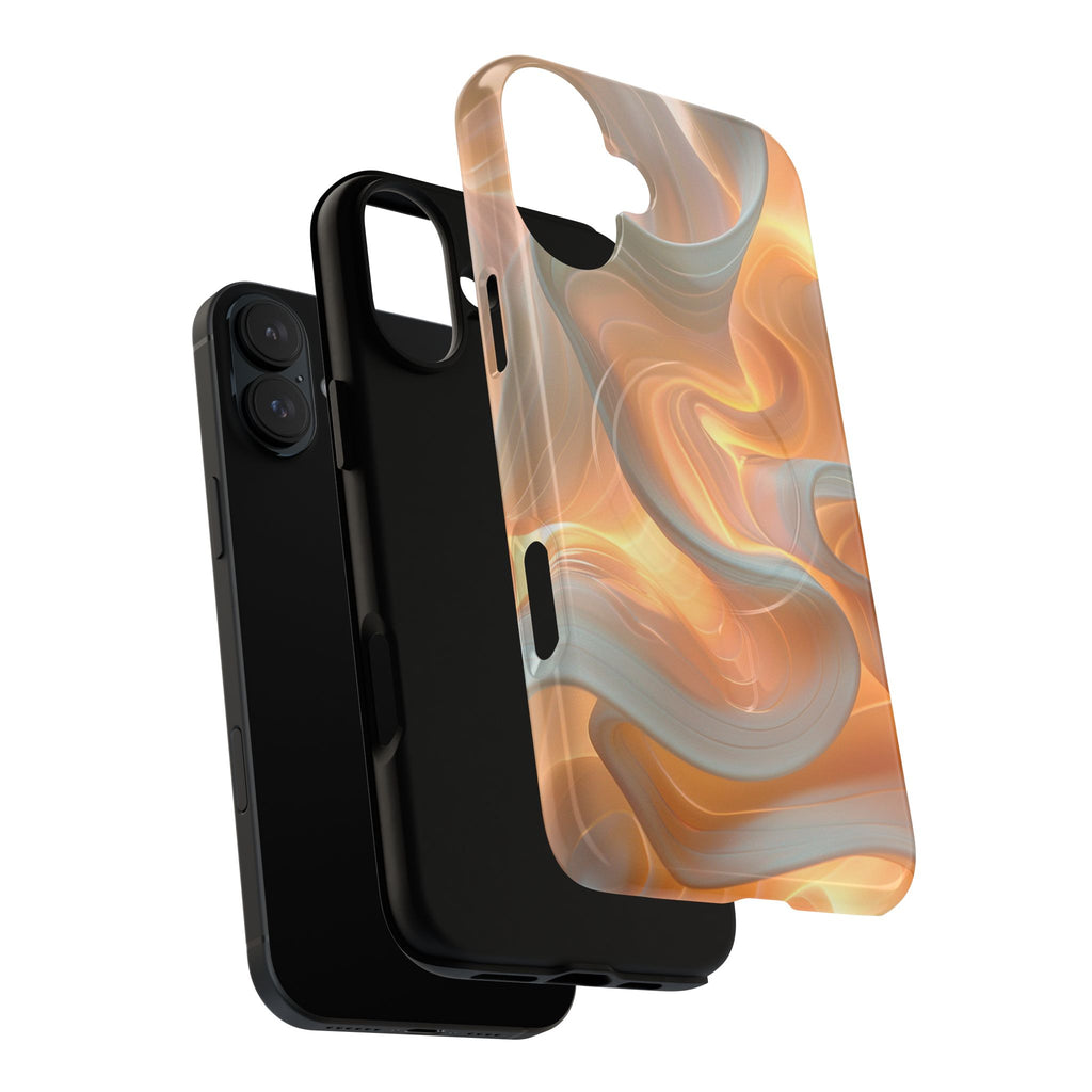 Marbled Amber Swirl Tough Magnetic Case