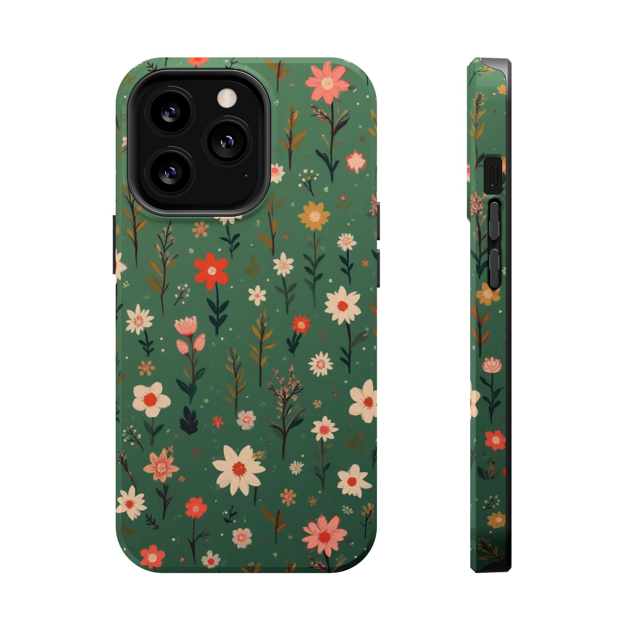 Floral Meadow Magnetic Impact-Resistant Phone Case
