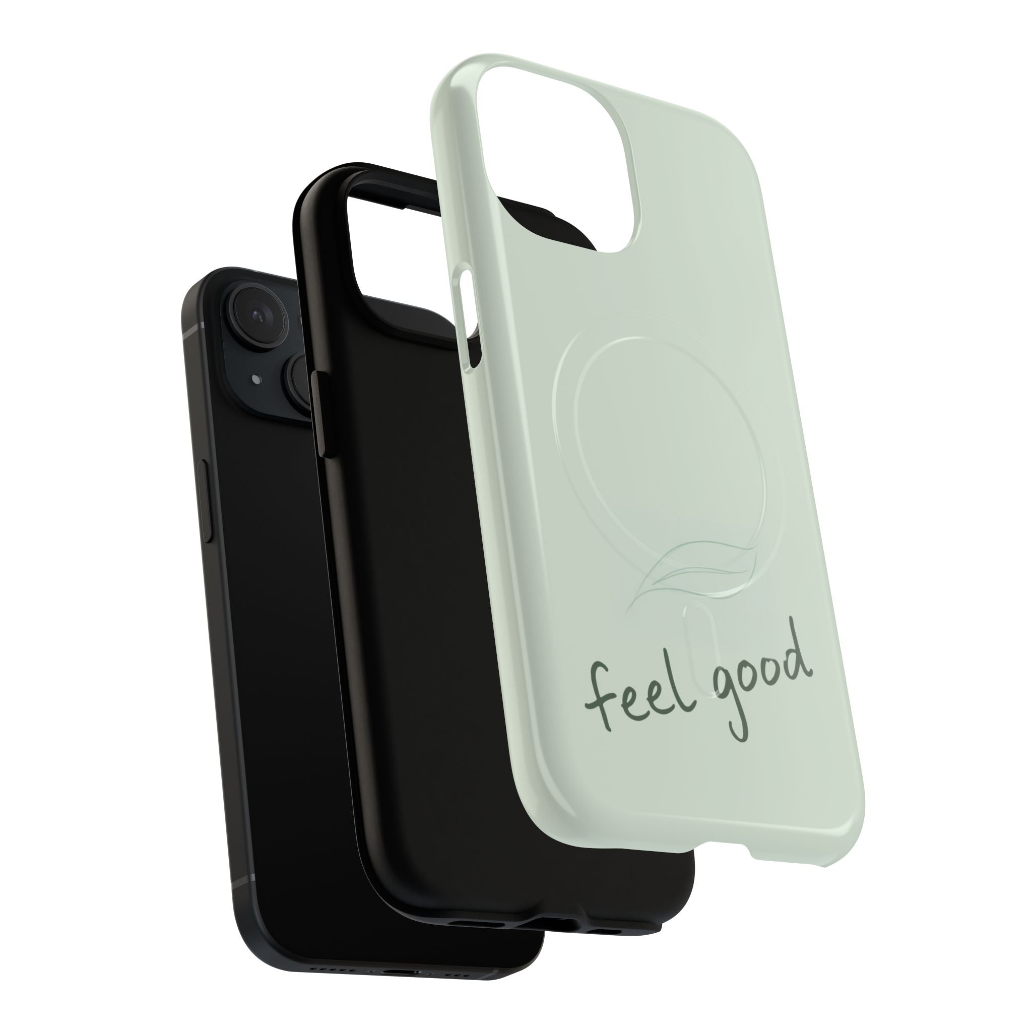 MagSafe Phone Case — "feel good" Minimal Pastel Protective Case