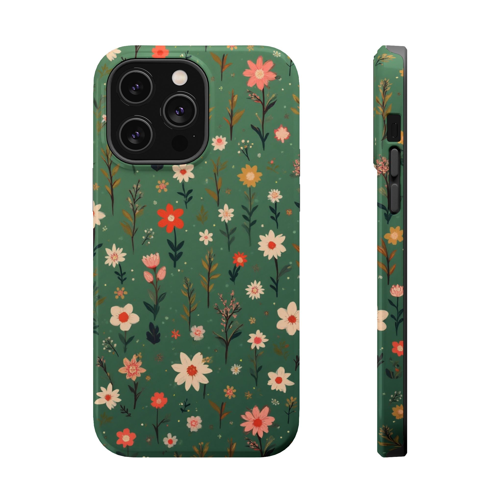 Floral Meadow Magnetic Impact-Resistant Phone Case