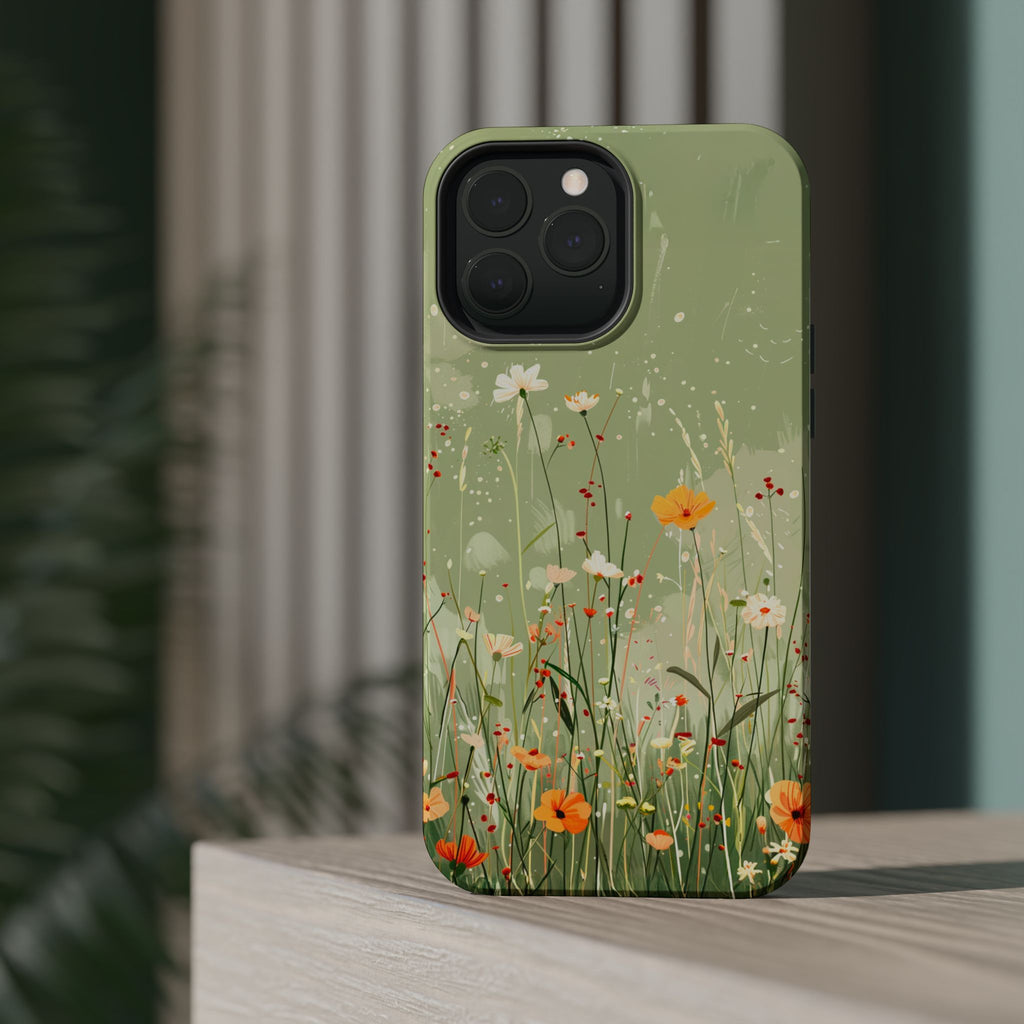 Floral Meadow Magnetic Impact-Resistant Phone Case